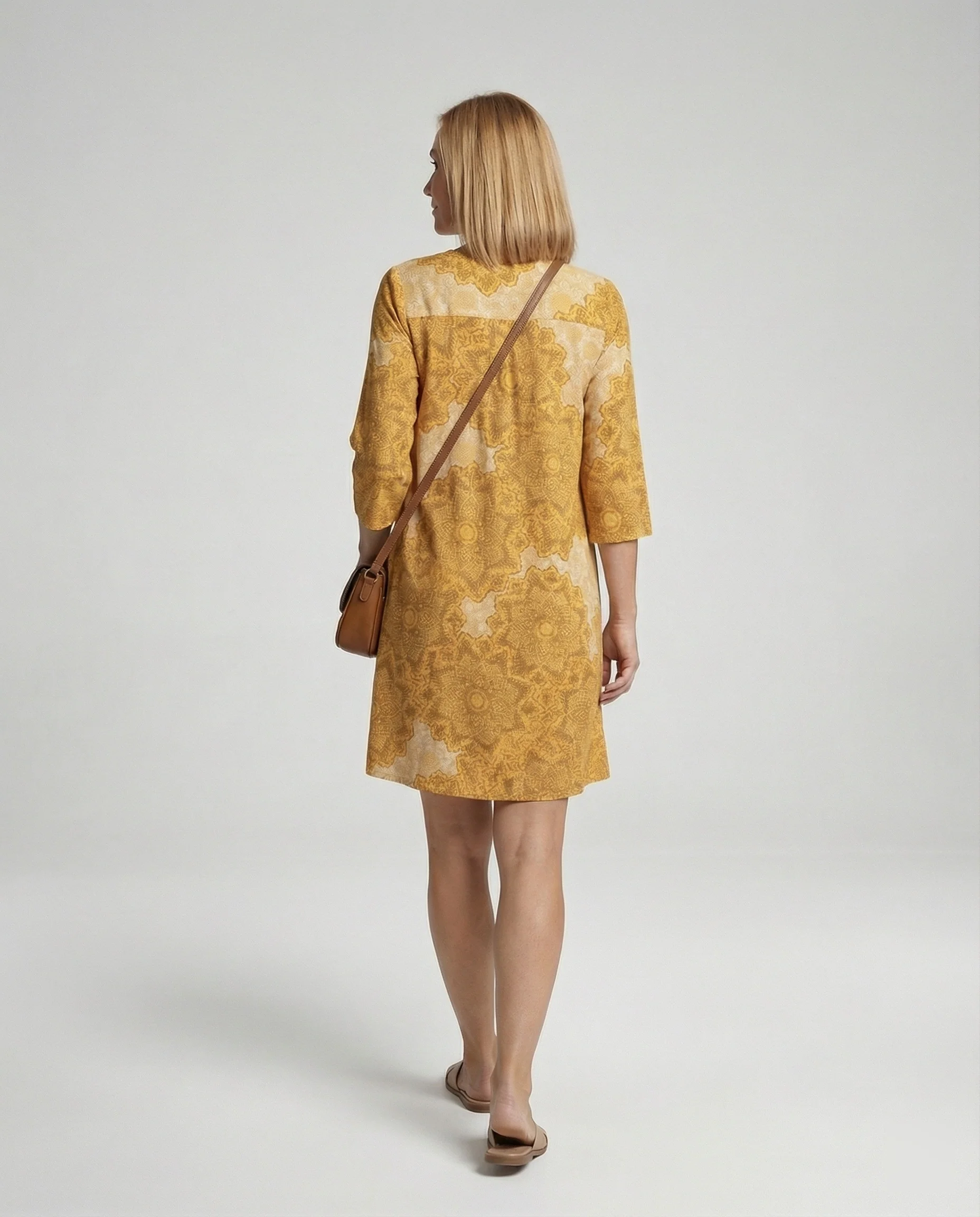 Freizeitkleid Damen Viskose Kleid - Image 3