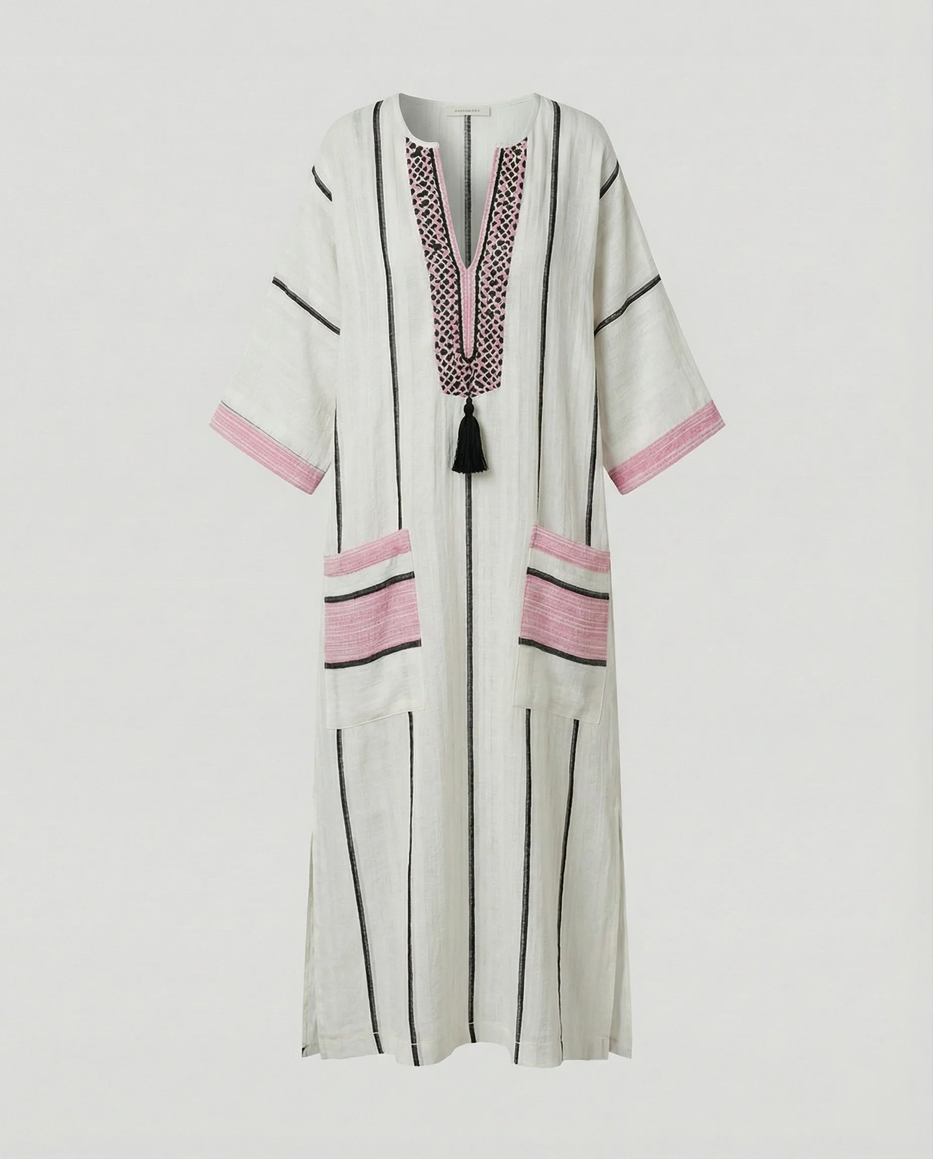 Leinen Kaftan Maxikleid Damen - Image 10