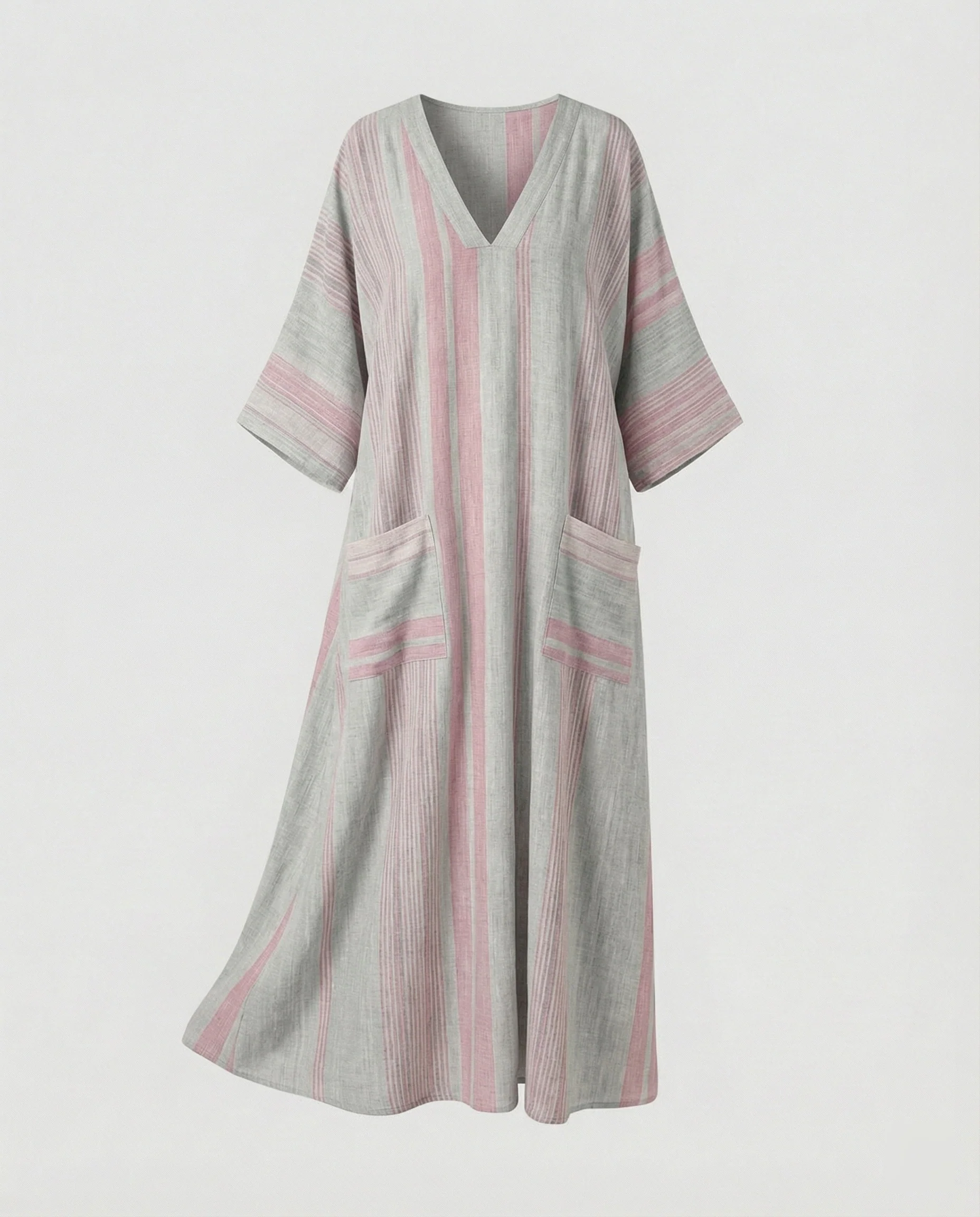 Leinen Kaftan Maxikleid Damen - Image 20