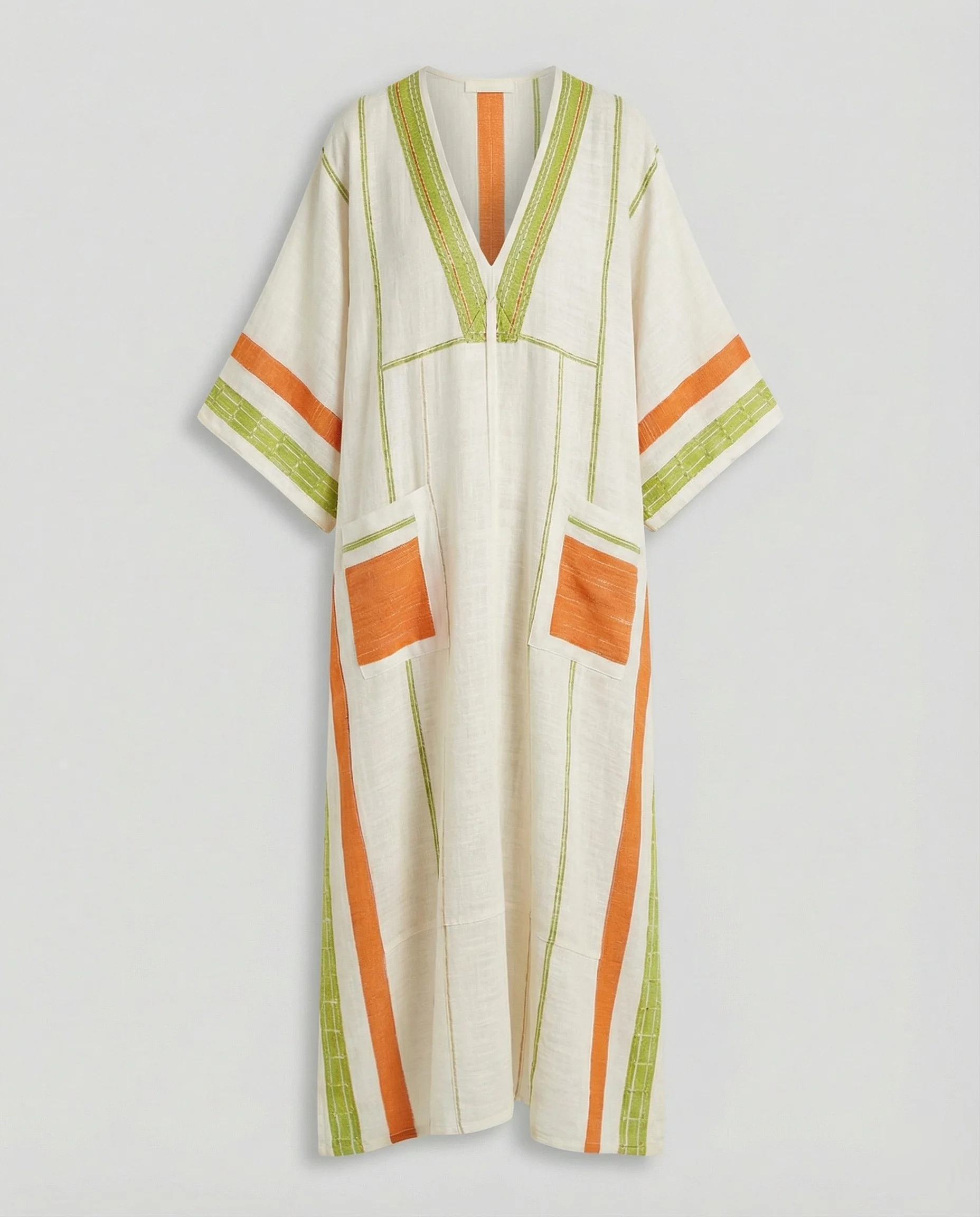 Leinen Kaftan Maxikleid Damen - Image 26