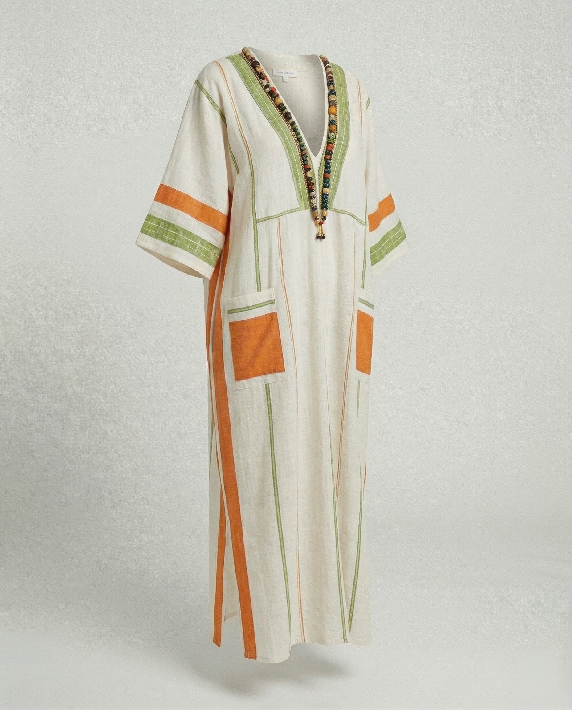 Leinen Kaftan Maxikleid Damen - Image 44