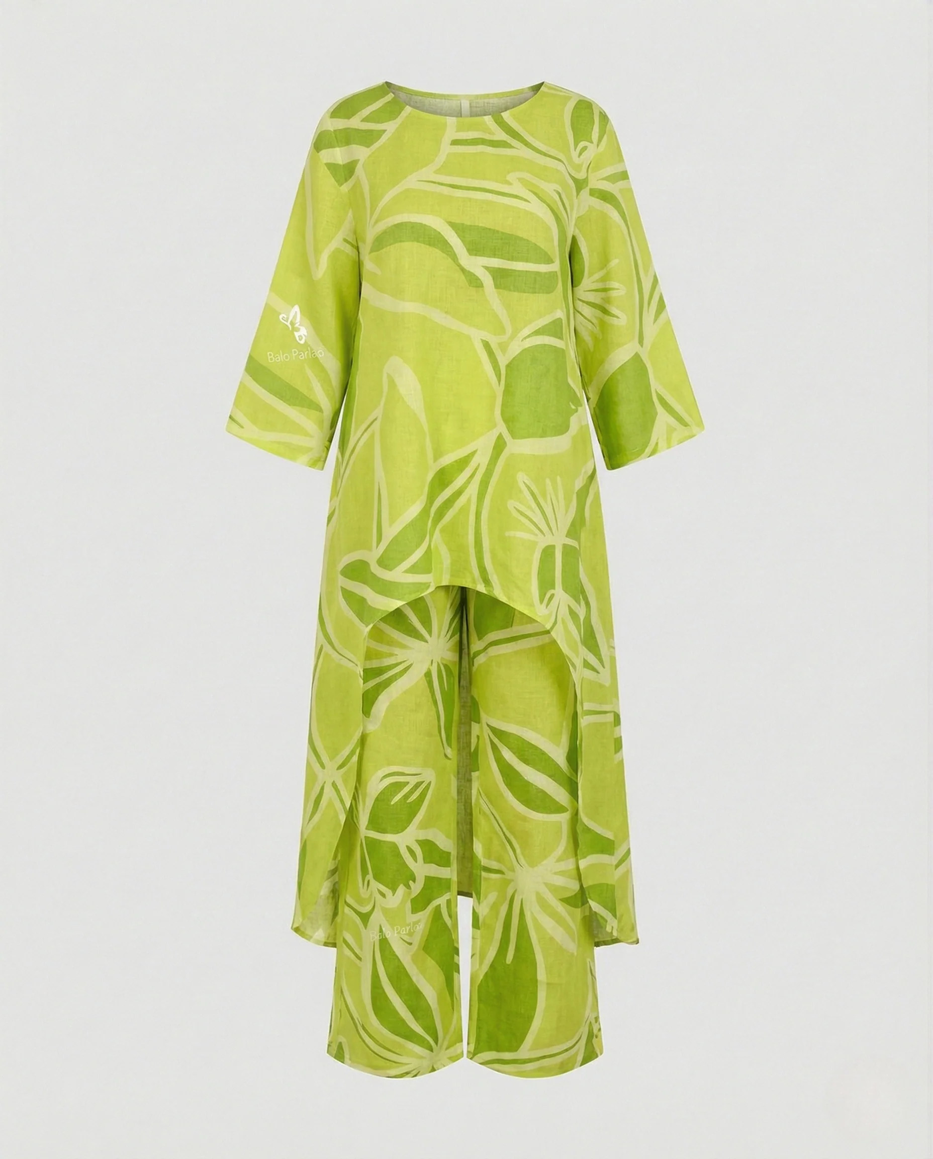 Zweiteiler Set Damen Palazzo Hose - Image 5