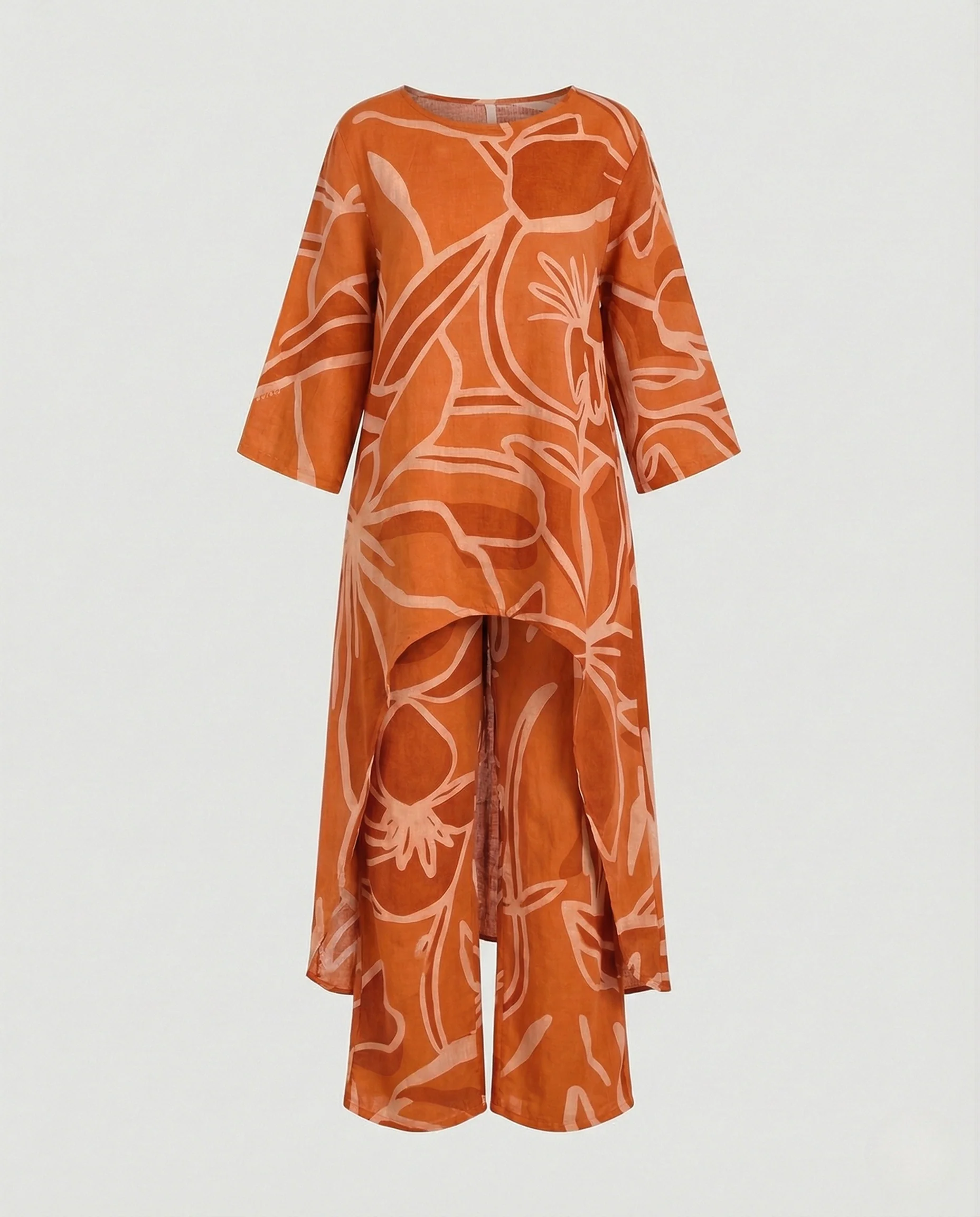 Zweiteiler Set Damen Palazzo Hose - Image 6