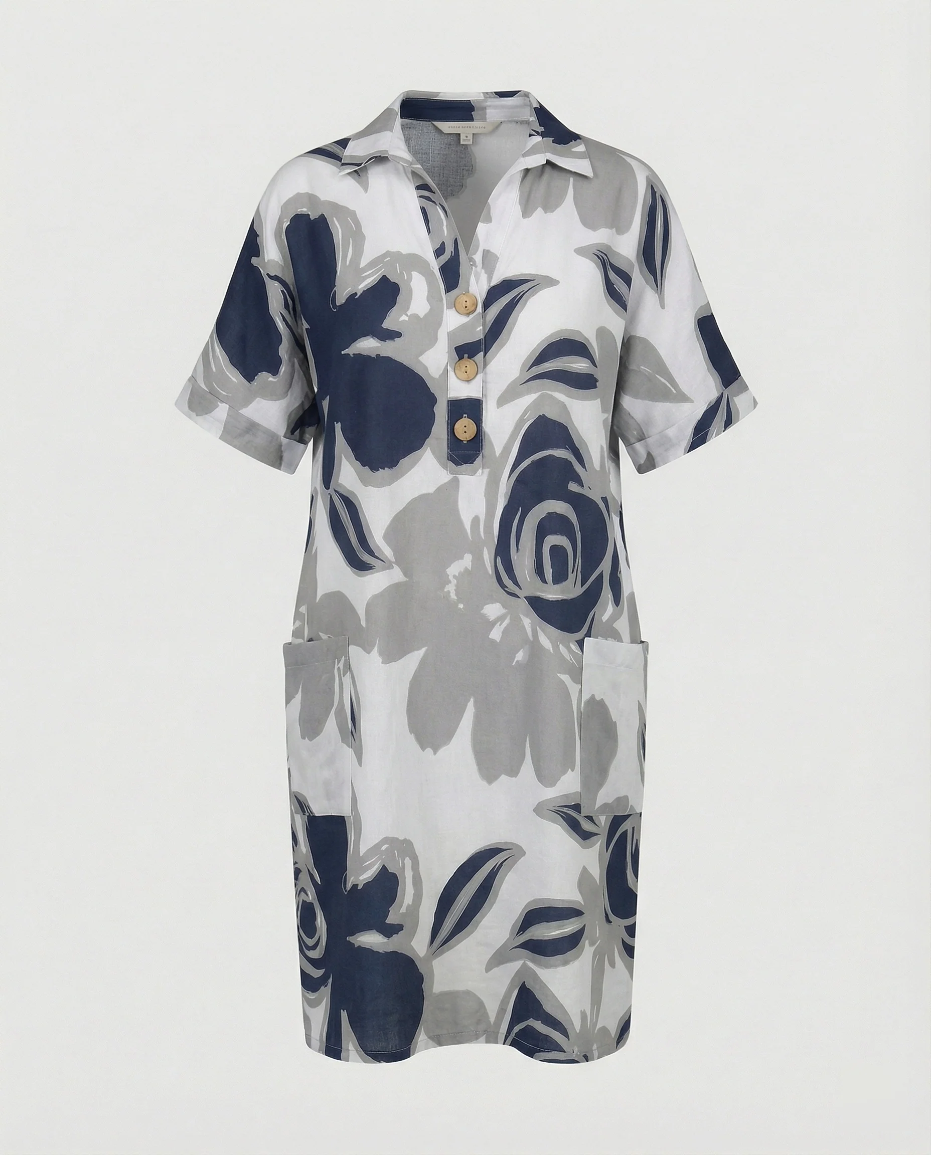 Damen Hemdkleid A-Linie mit Taschen - Image 9