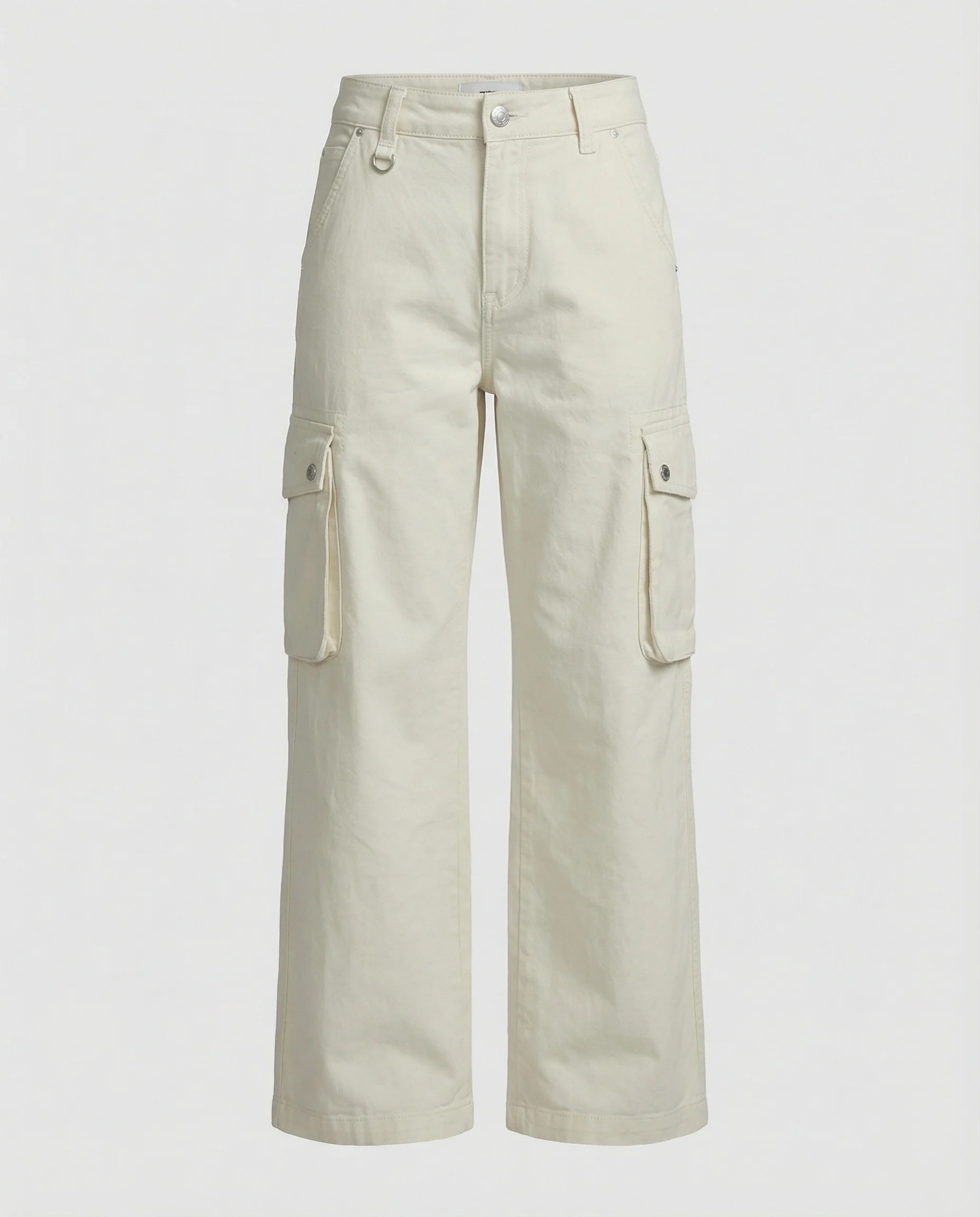 Locker geschnittene Cargohose mit tiefem Schritt, Multifachtaschen und überlangem Saum Heidi-Mode - Image 4