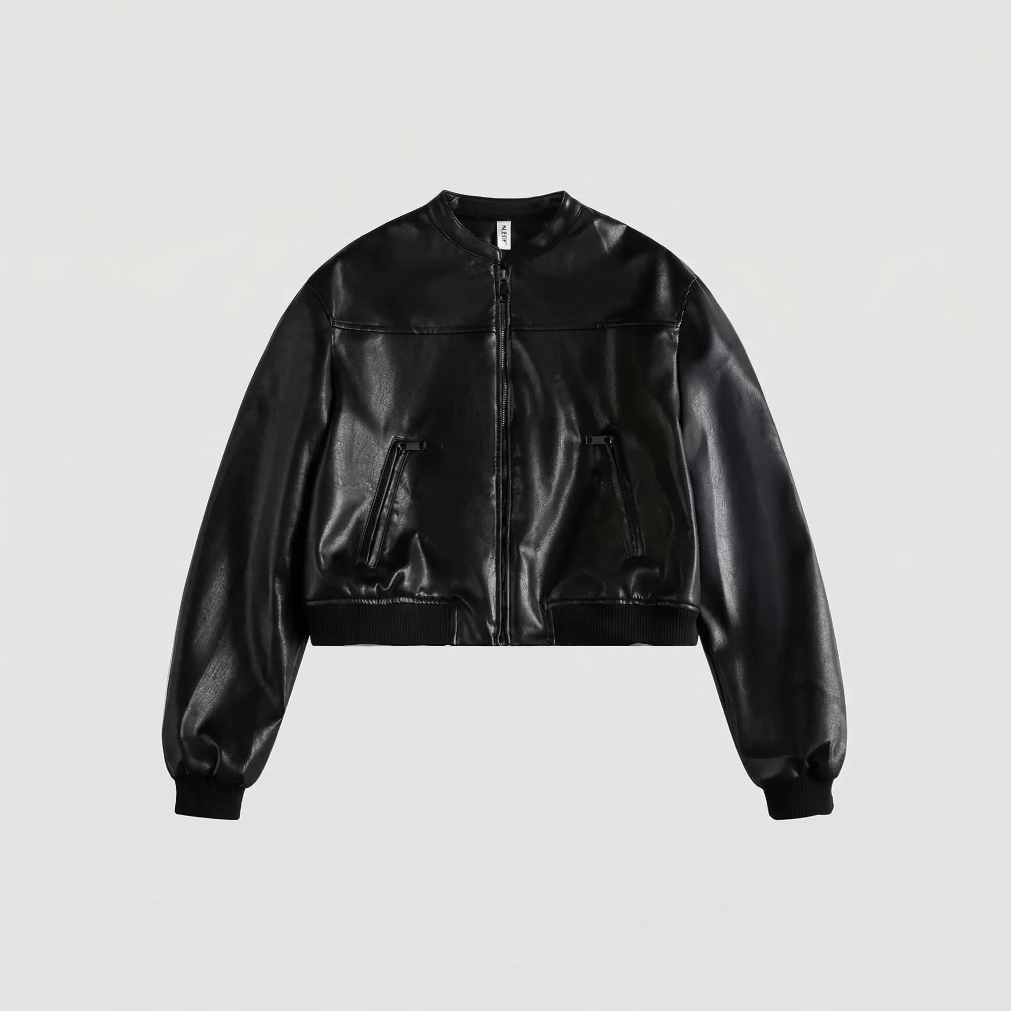Damen Bomberjacke Kunstleder - Image 6