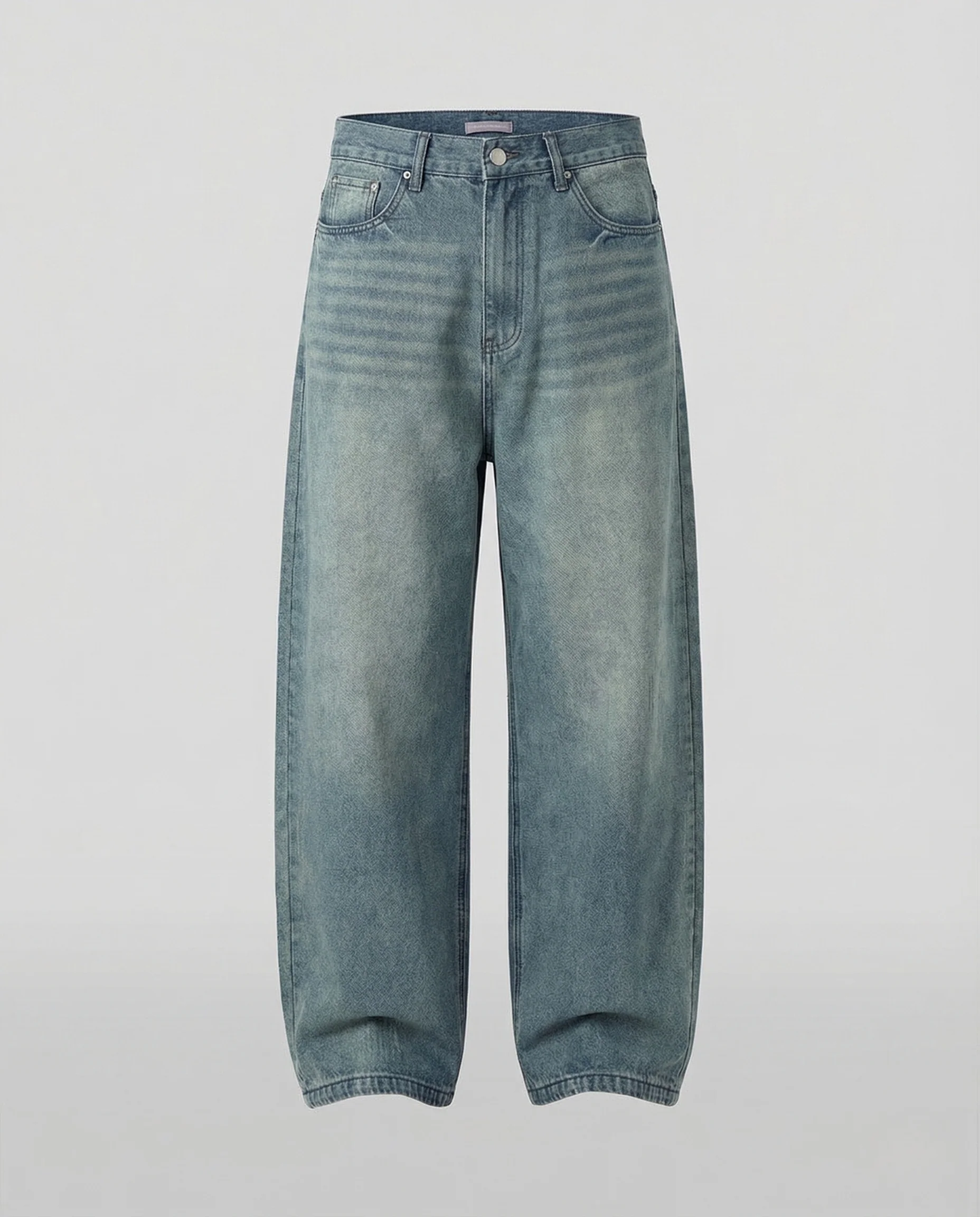 Damen Weitbein Jeans Locker Geschnitten mit Sichtbaren Nähten - Image 5