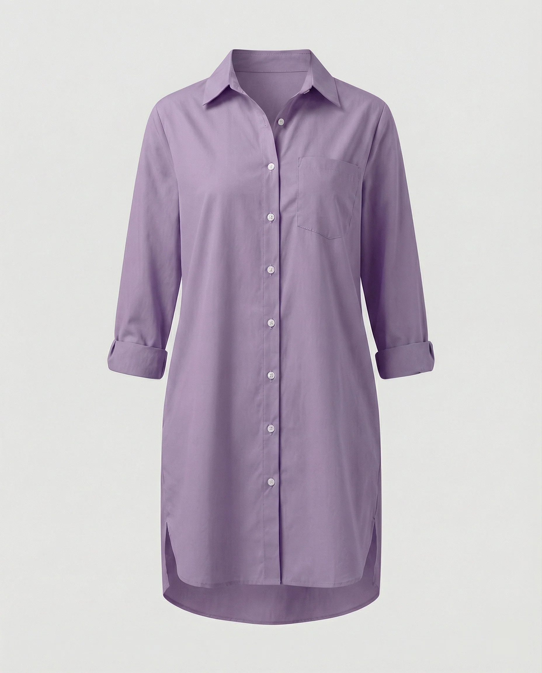 Damen Hemdblusenkleid Freizeitkleid - Image 6