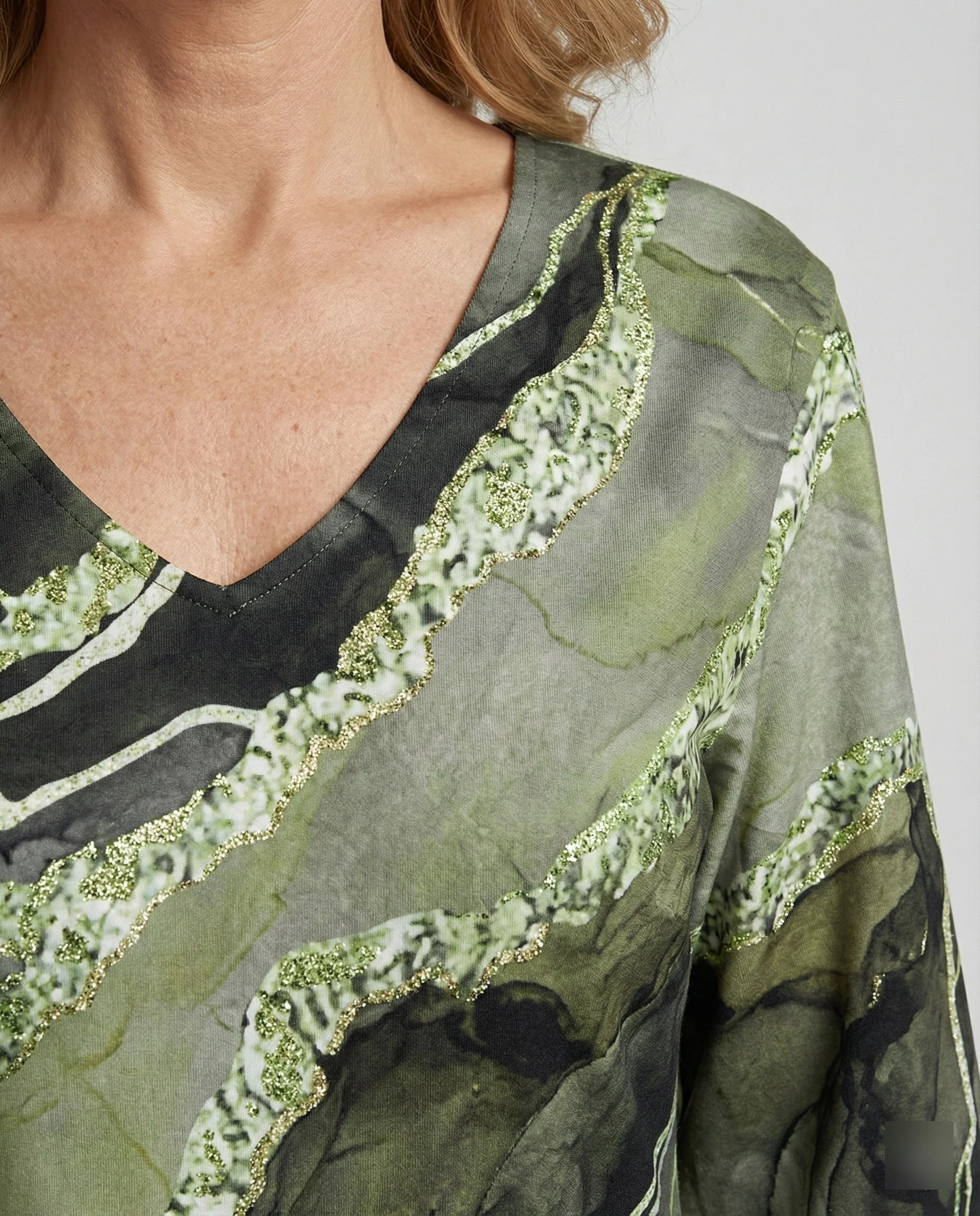 Maxikleid Damen Vintage Rosenprint - Image 3