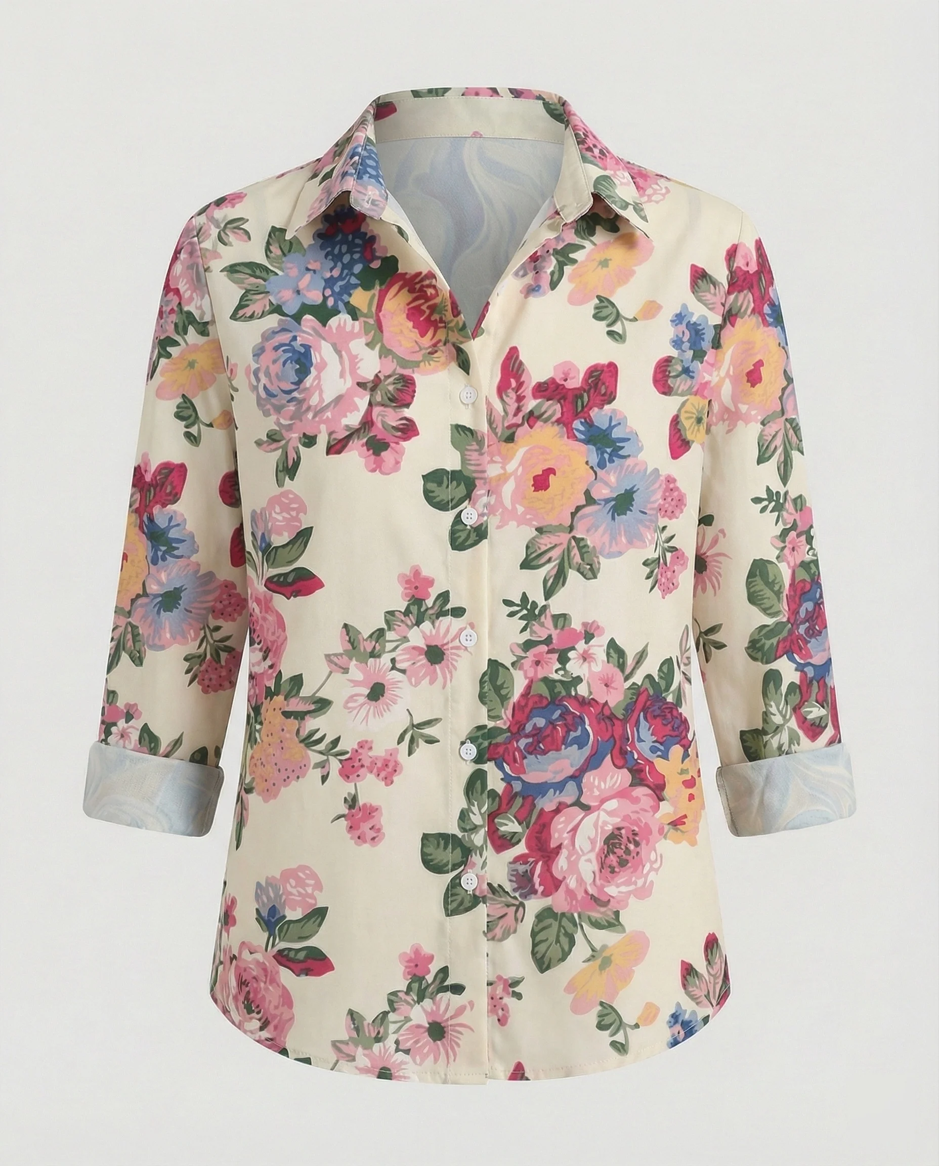 Damen Hemdbluse Katzenprint - Image 31