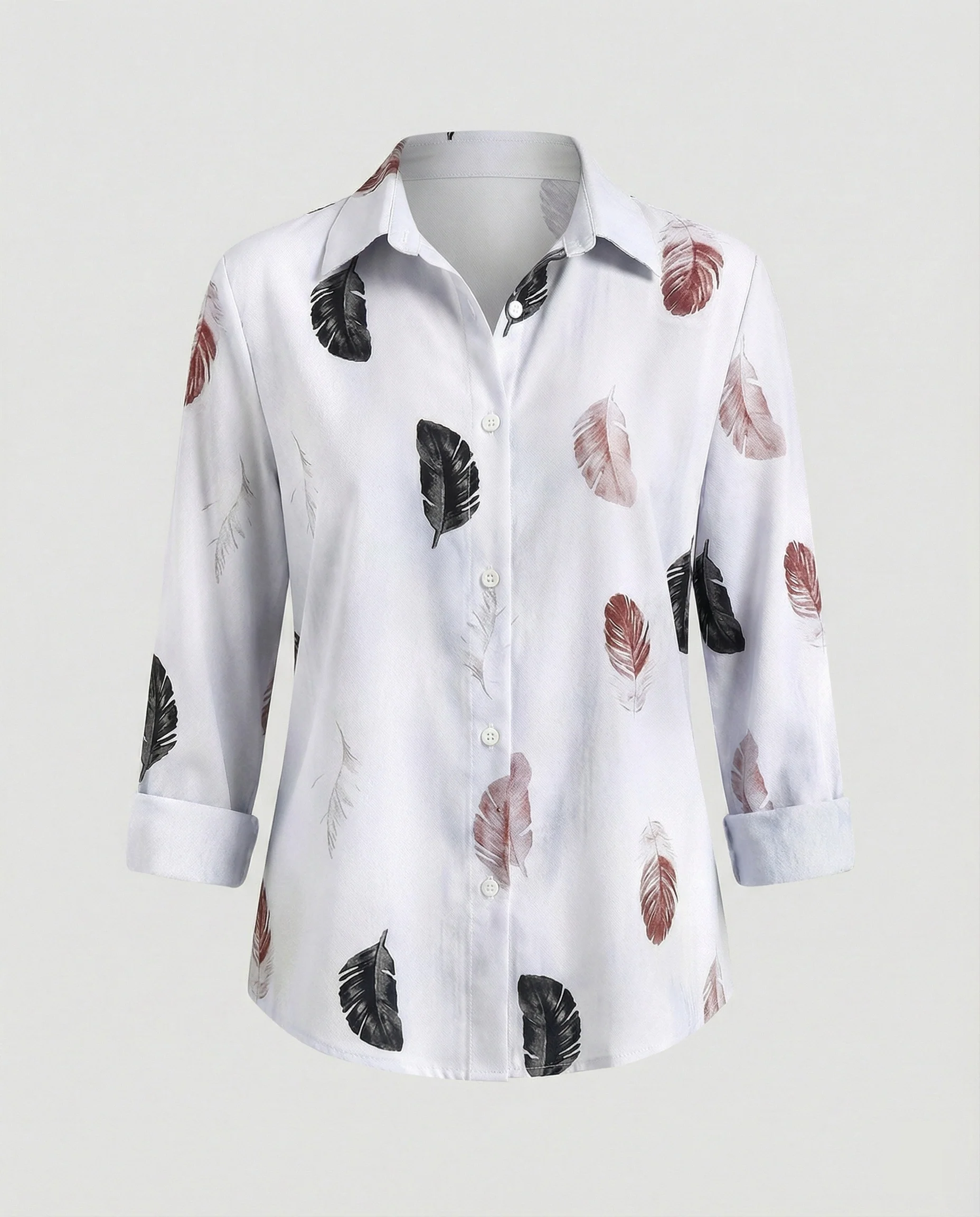 Damen Hemdbluse Katzenprint - Image 4