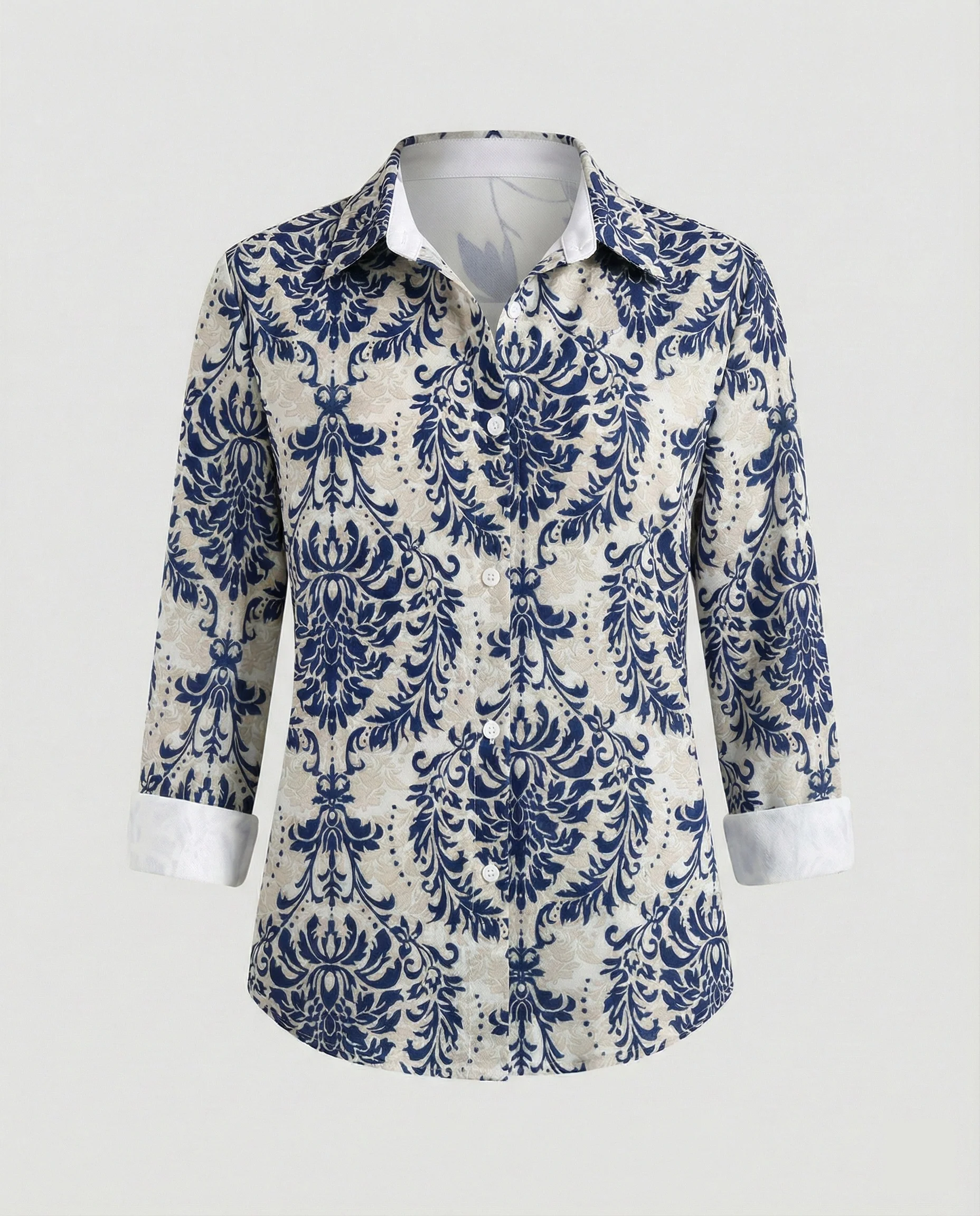 Damen Hemdbluse Katzenprint - Image 8