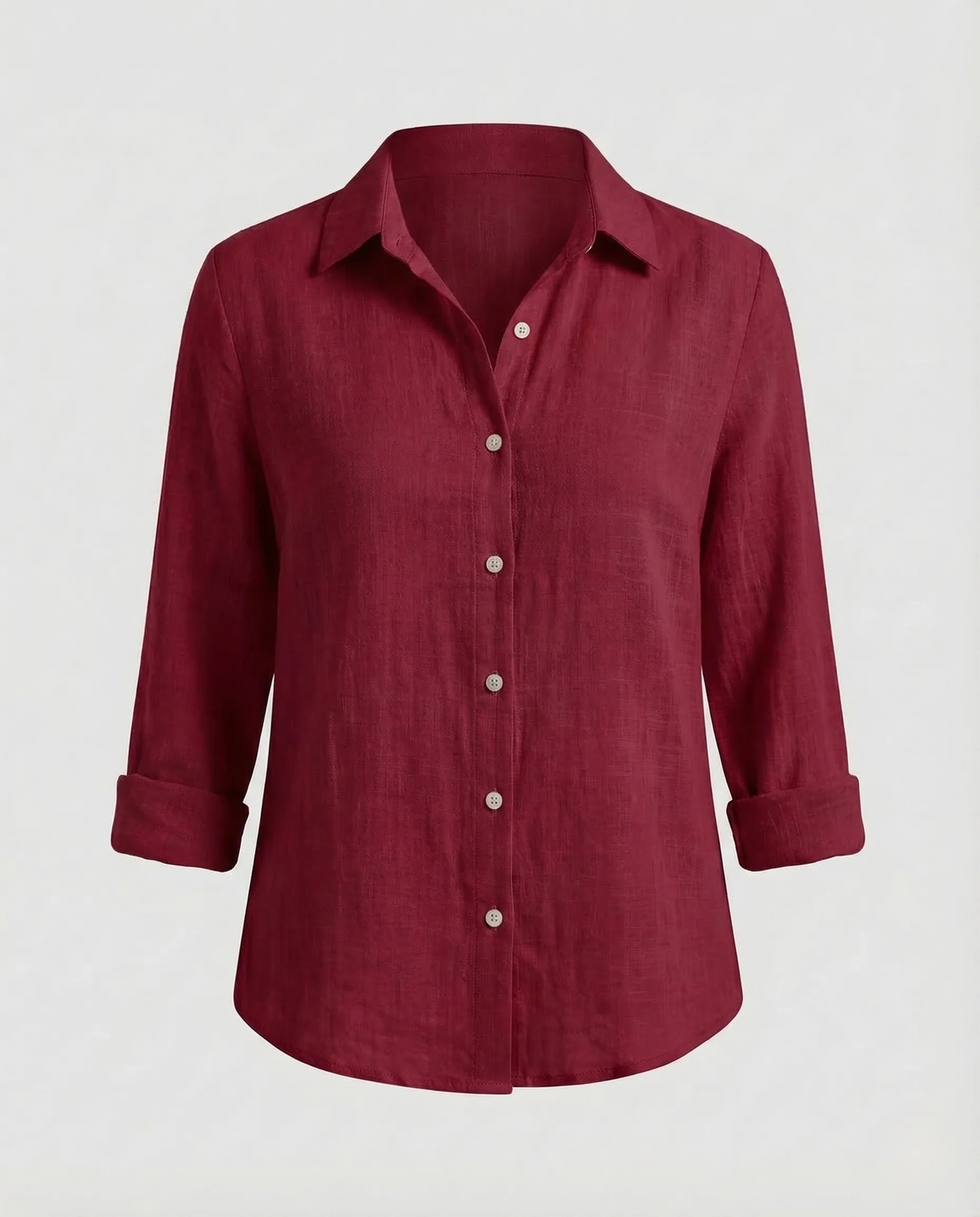 Damen Leinenbluse Blumenprint - Image 11