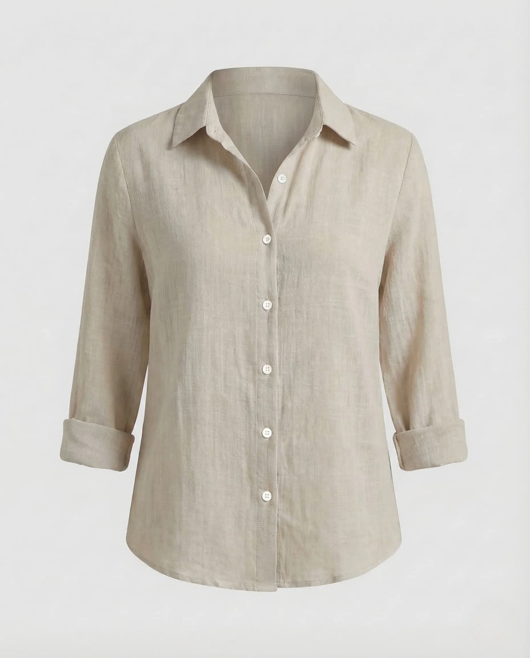 Damen Leinenbluse Blumenprint - Image 13