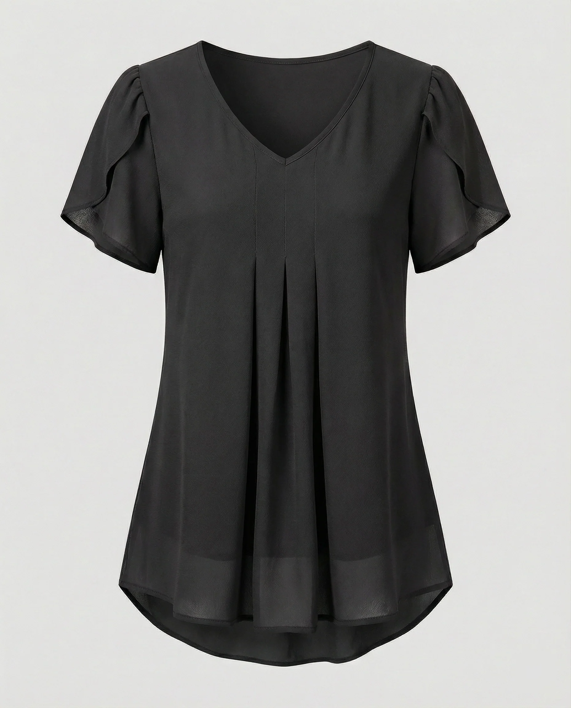 Tunika Bluse Damen mit Schmetterlingsärmeln - Image 7