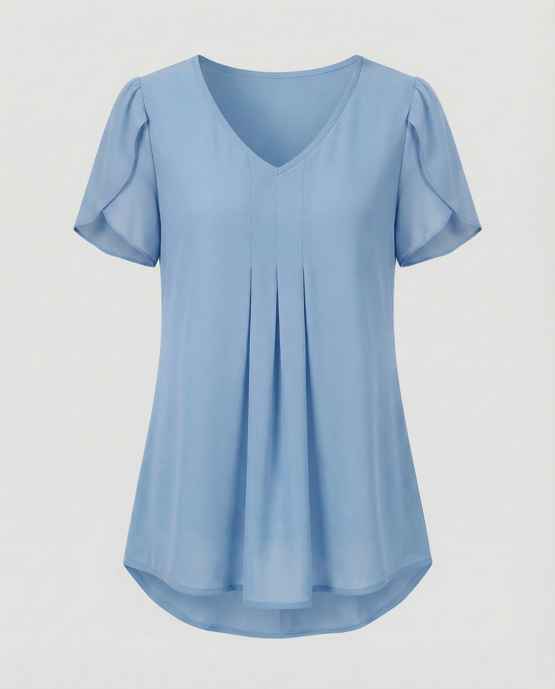 Tunika Bluse Damen mit Schmetterlingsärmeln - Image 9
