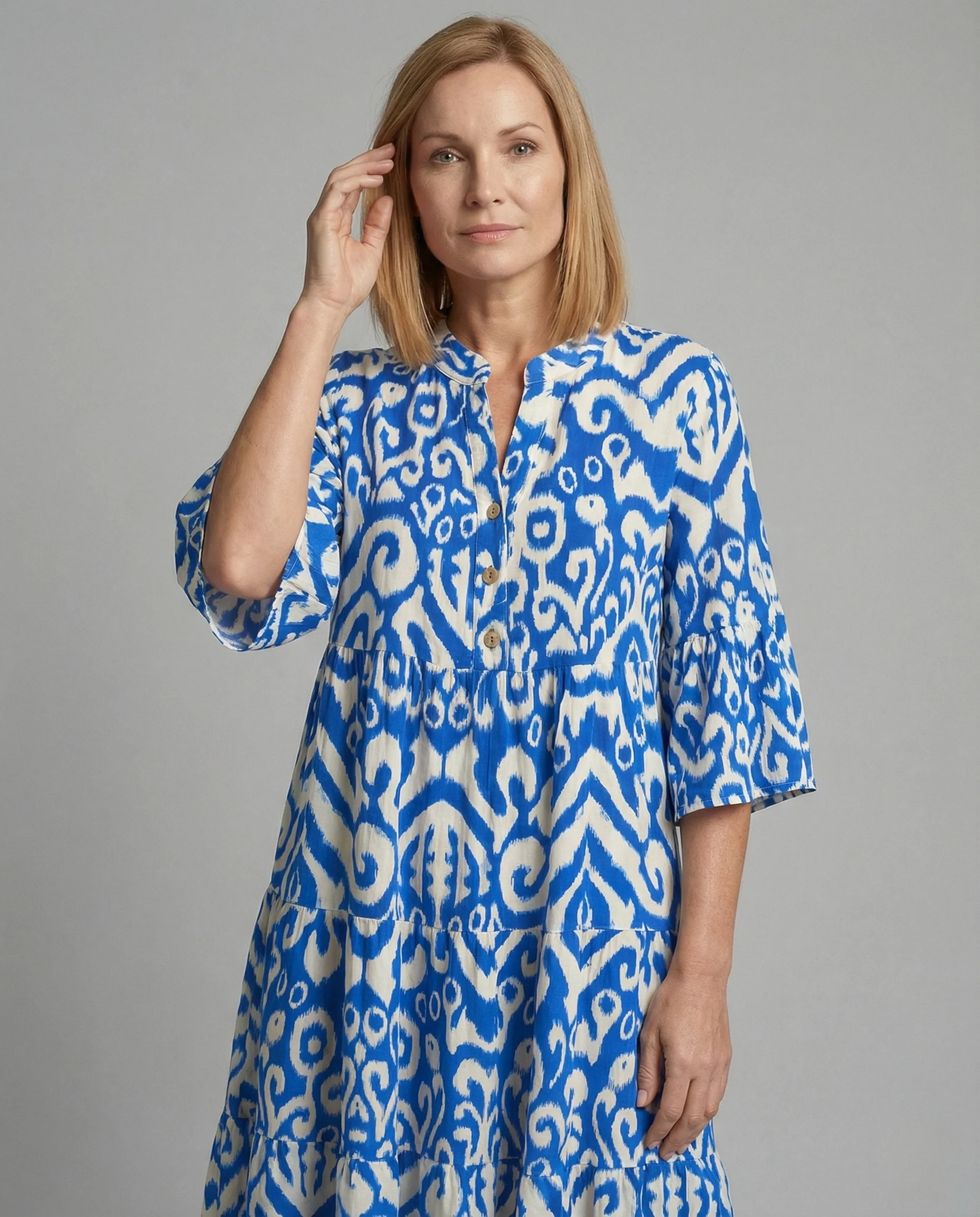 Damen Sommerkleid A-Linie mit Volant - Image 2