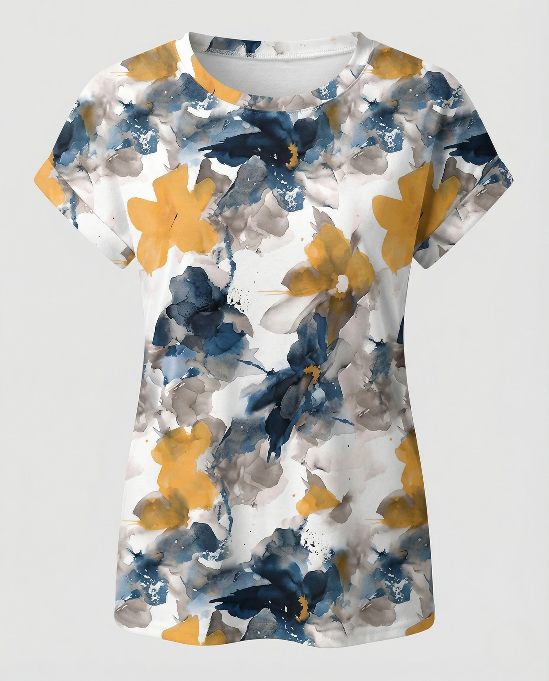 Batik Kurzarm Oberteil Damen - Image 5