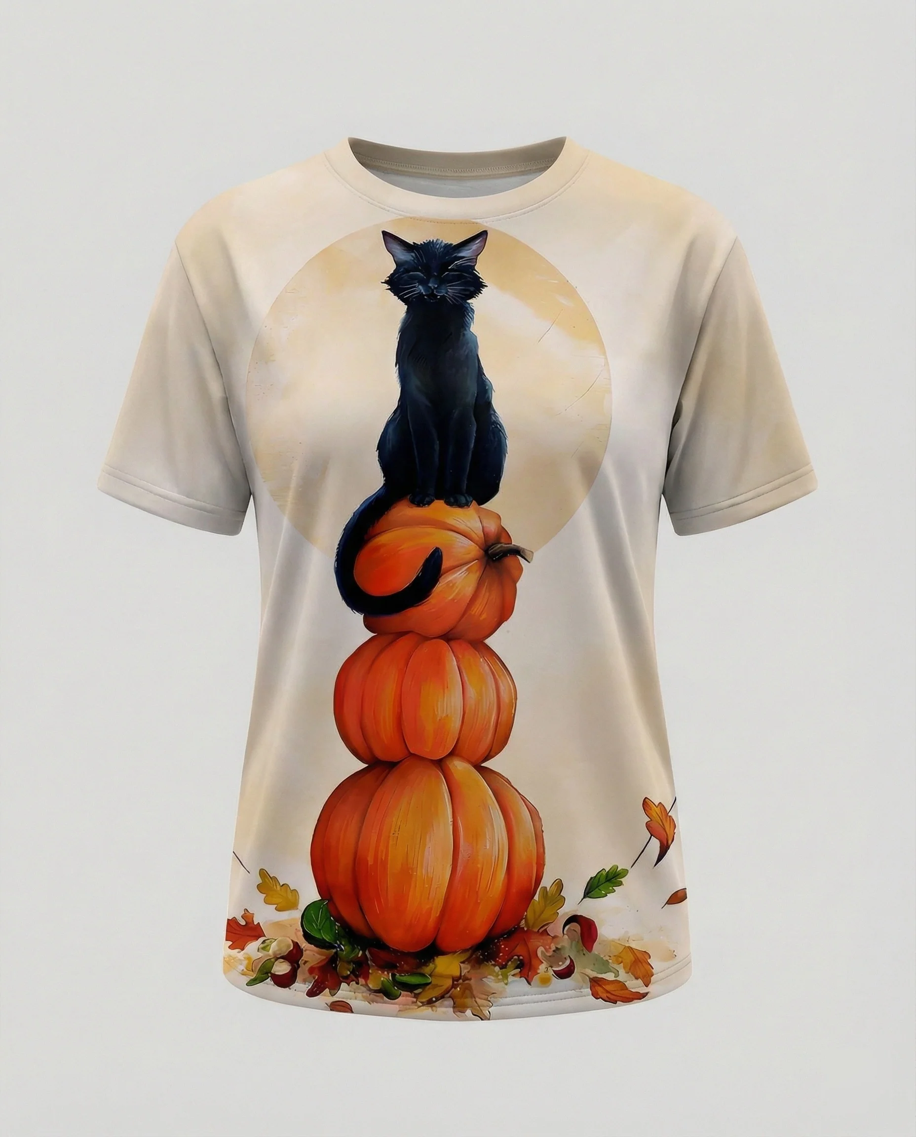 Kurzarmshirt Totenkopf Print Damen - Image 2