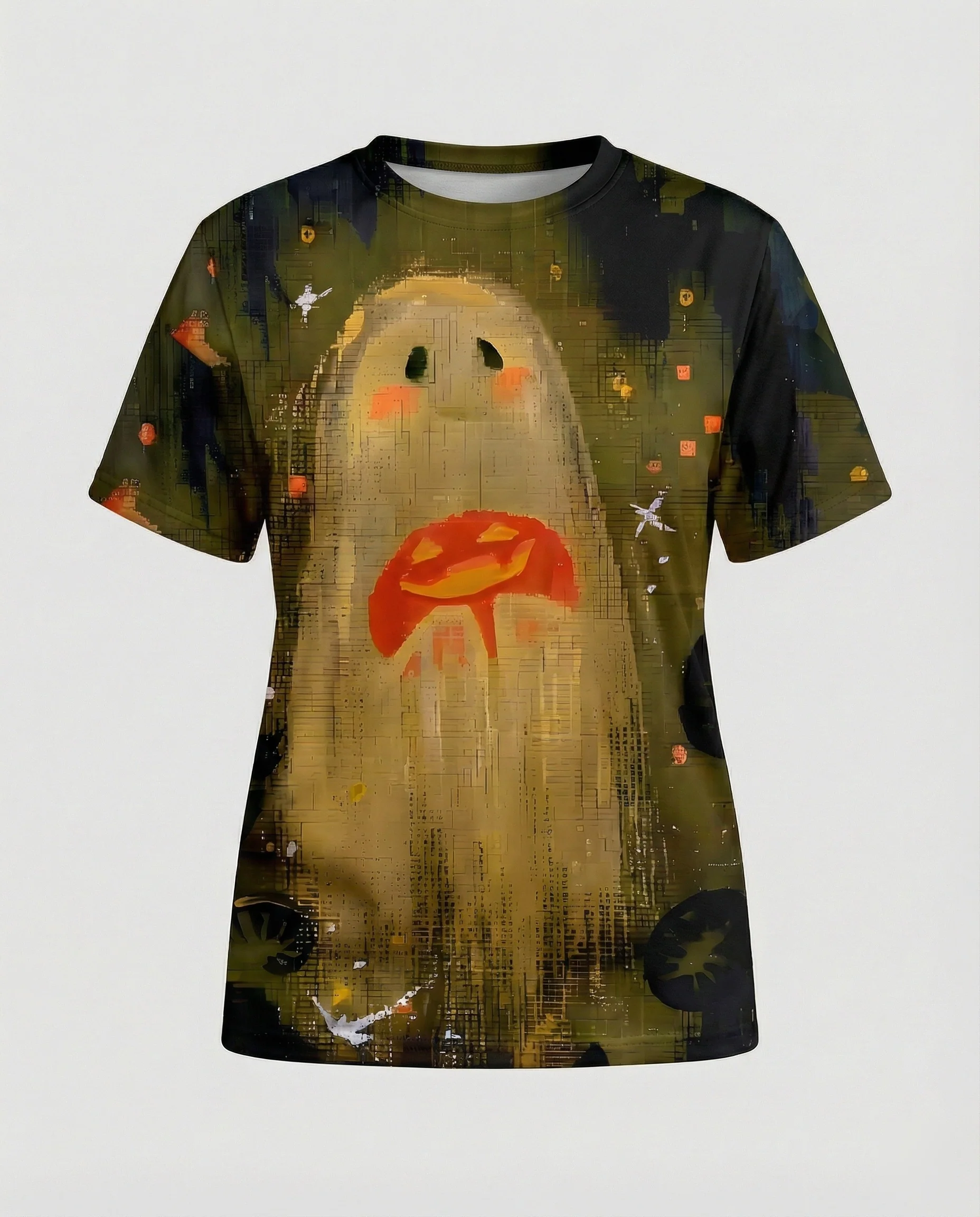 Kurzarmshirt Totenkopf Print Damen - Image 21