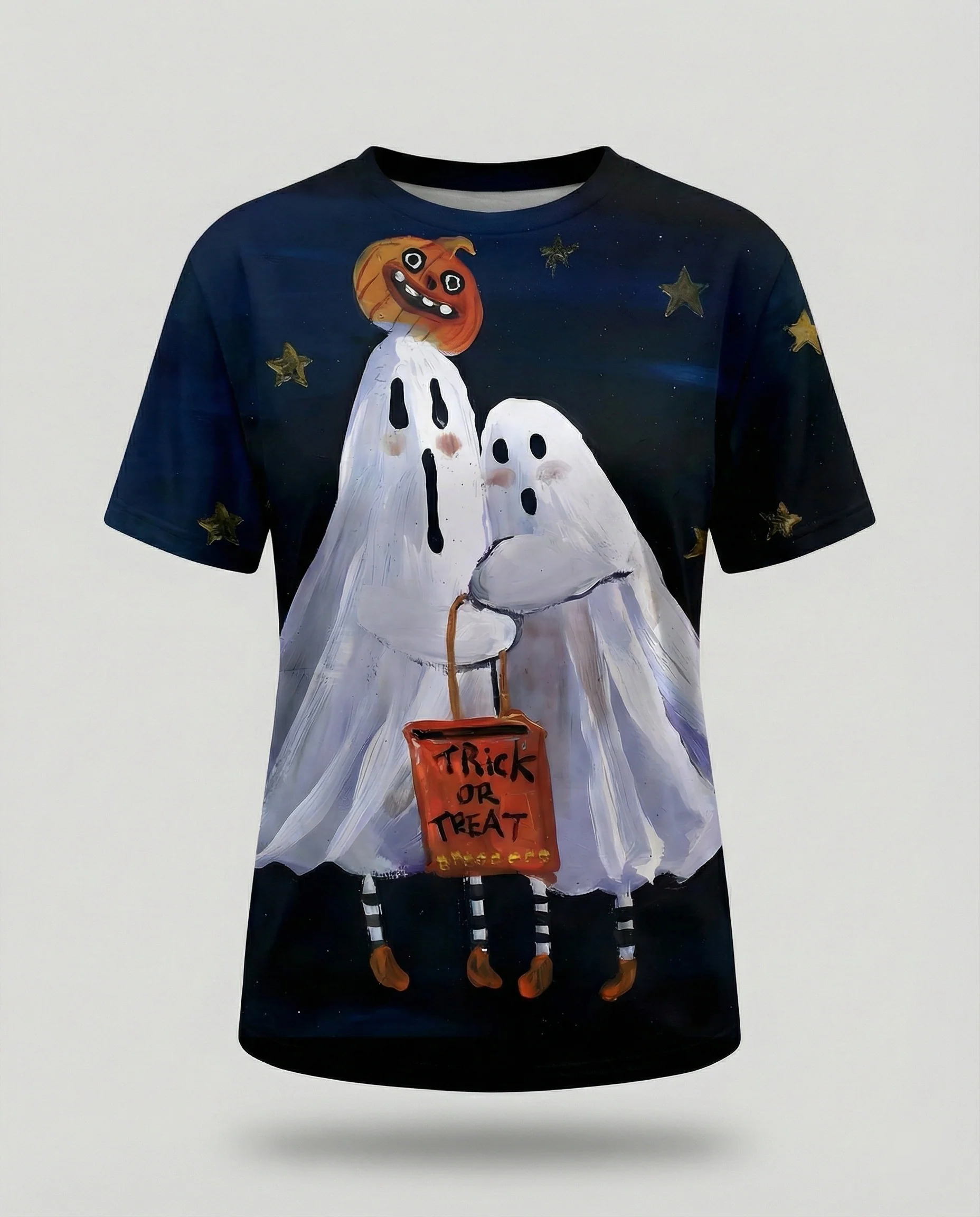Kurzarmshirt Totenkopf Print Damen - Image 26