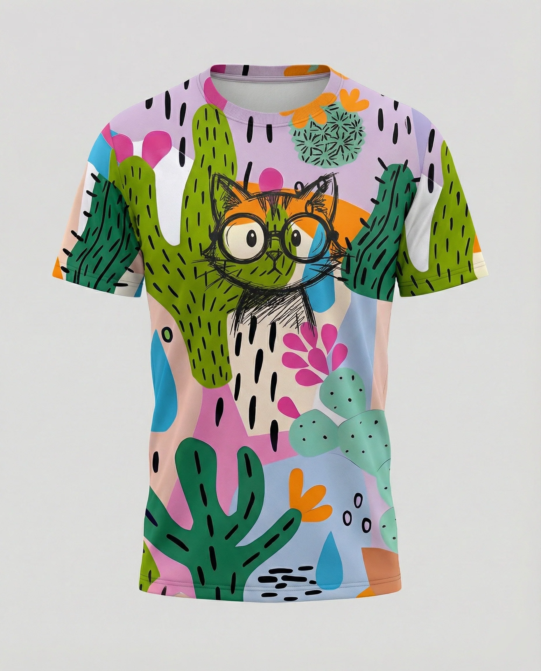 Kurzarmshirt Totenkopf Print Damen - Image 41