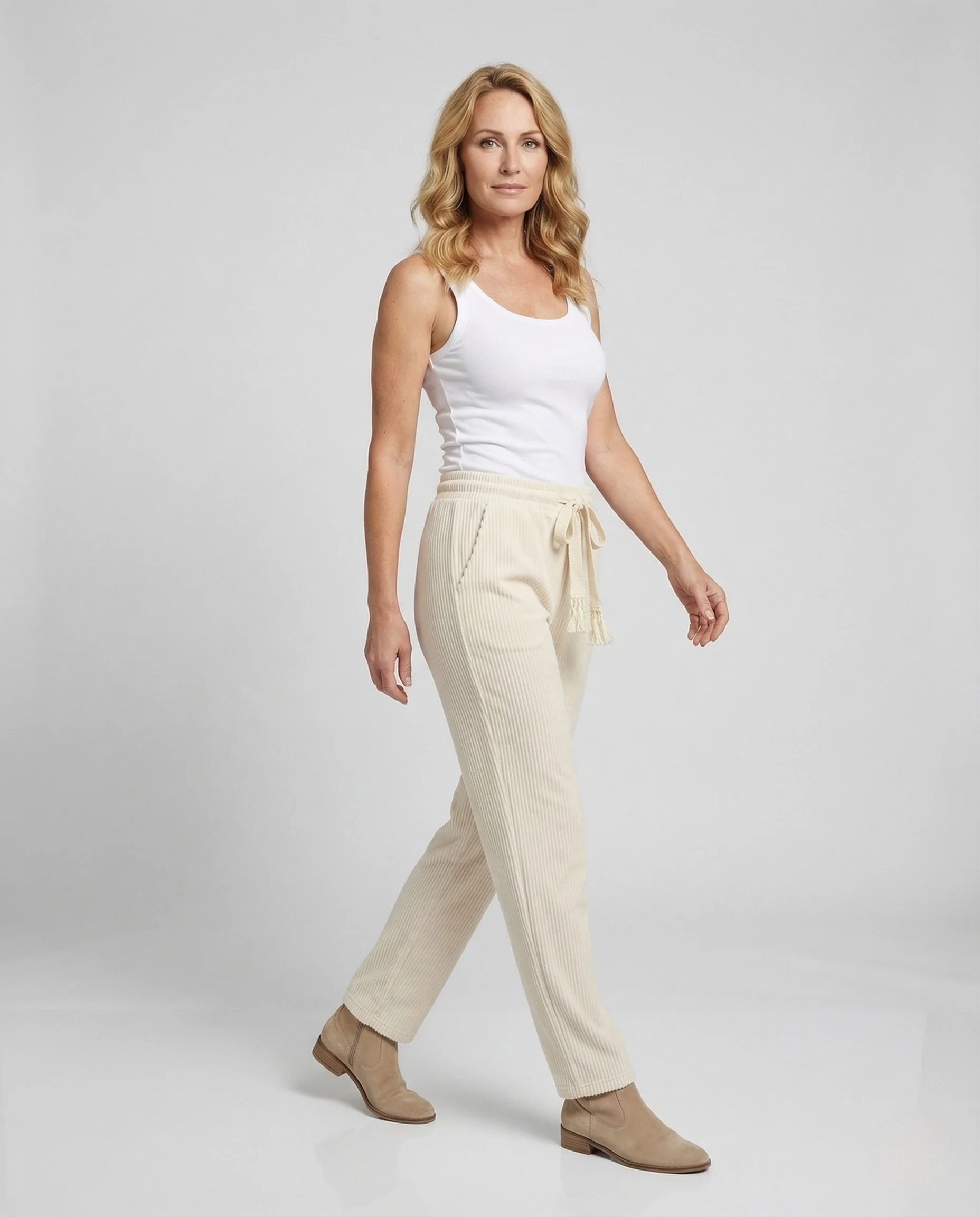 Damen Cord Loungehose Breit - Image 2
