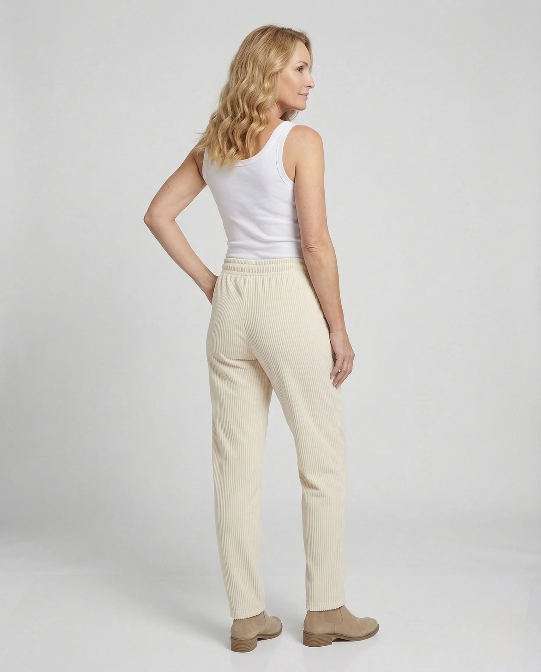 Damen Cord Loungehose Breit - Image 4