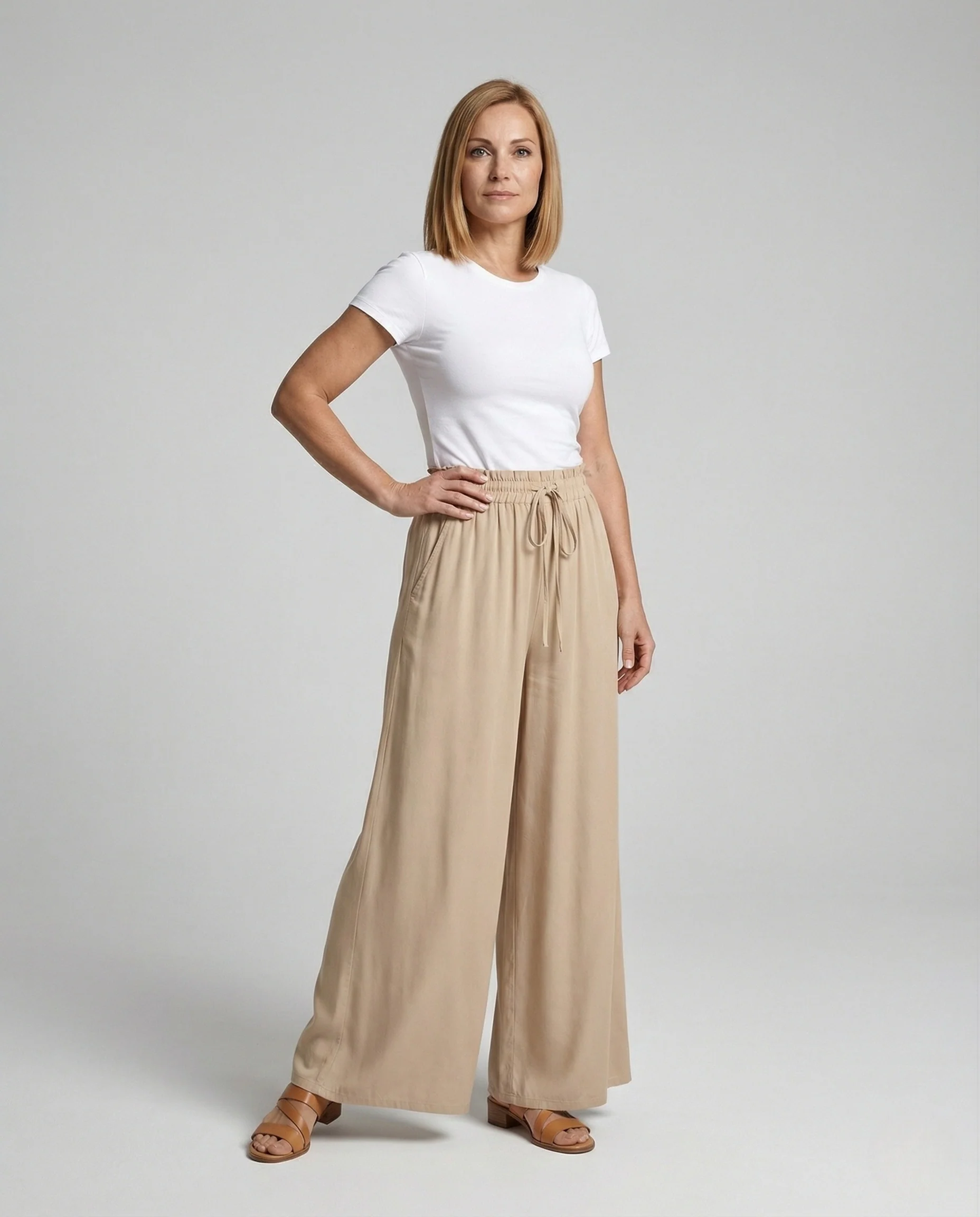 Palazzohose Damen High Waist - Image 2