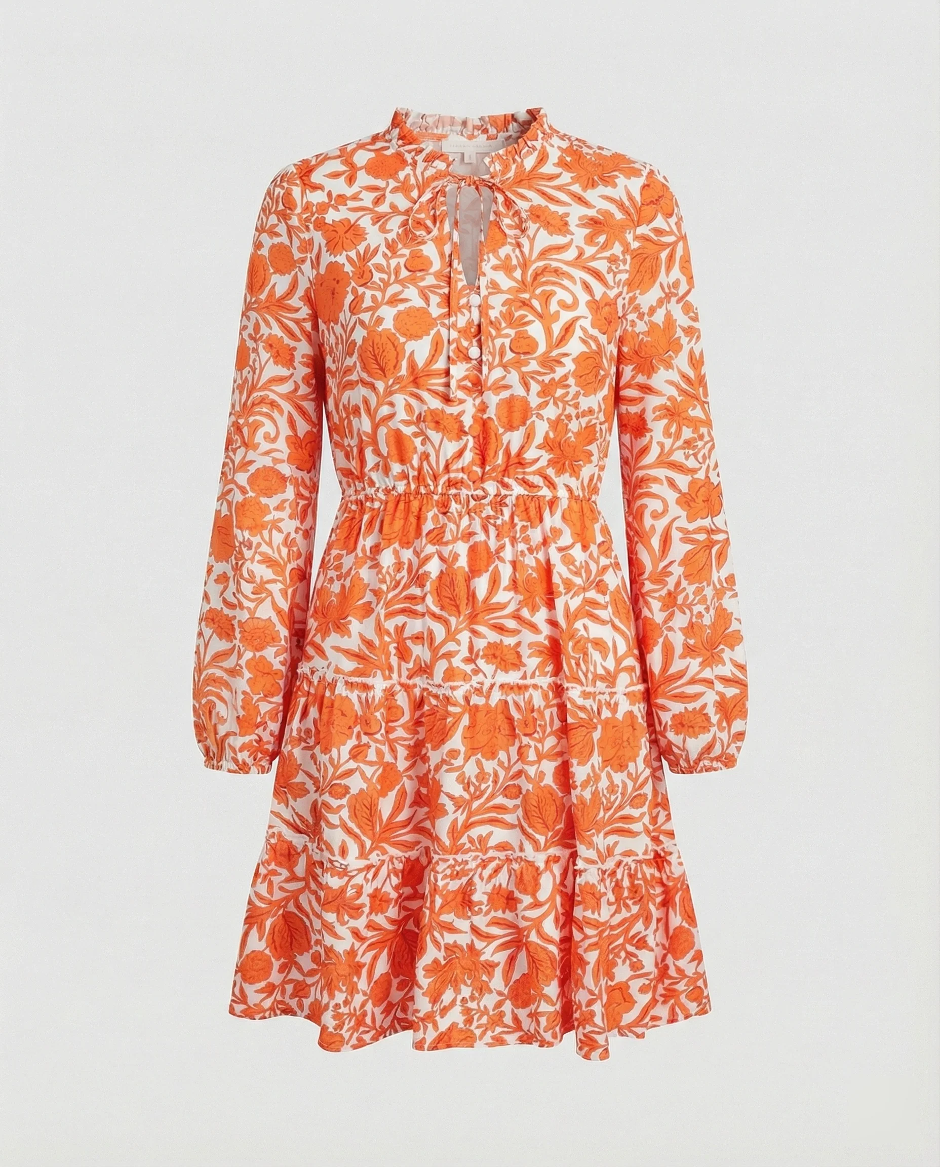 Damen Tunika Minikleid mit Puffärmeln - Image 4