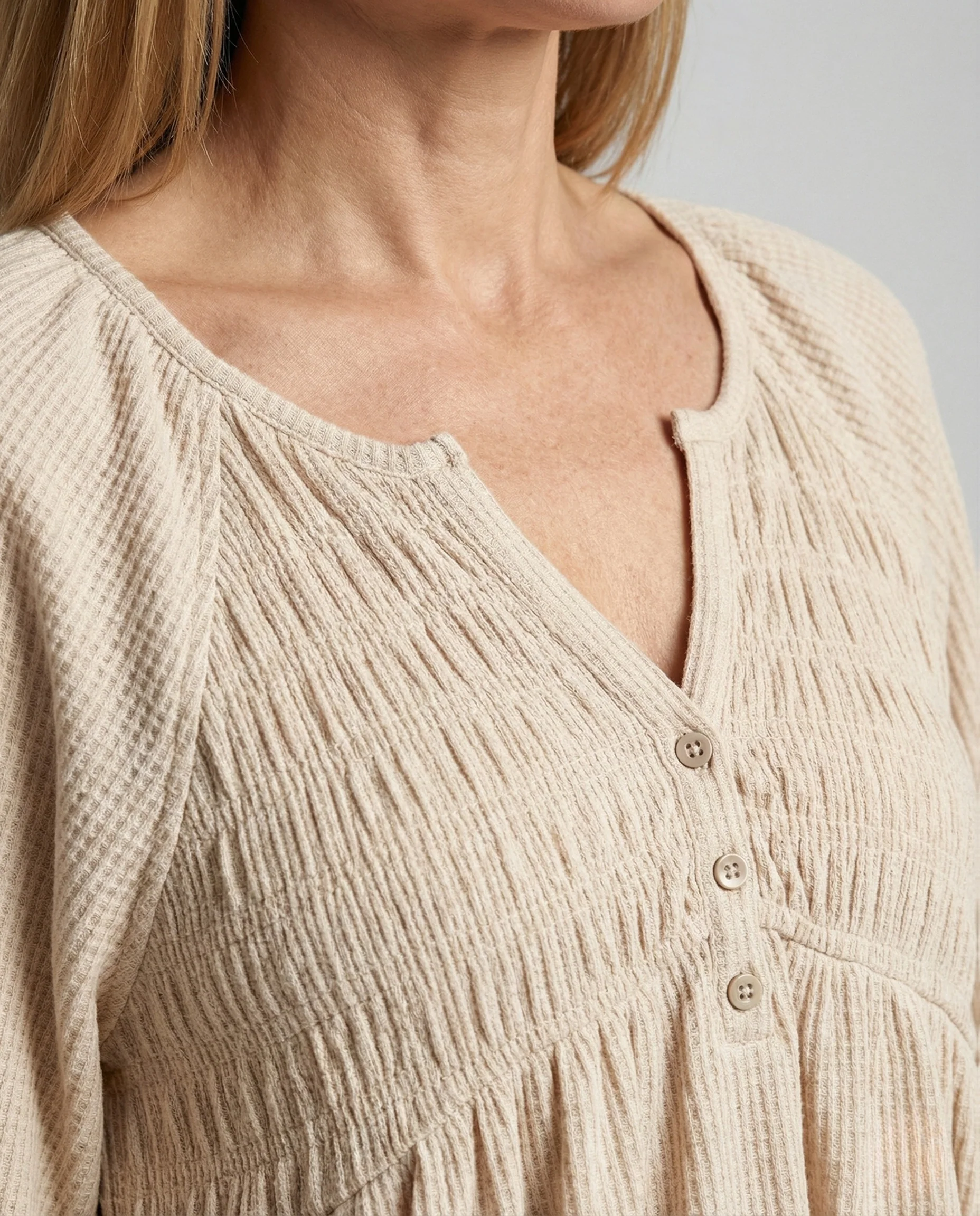 Bluse Damen Boho Ballonärmel - Image 3