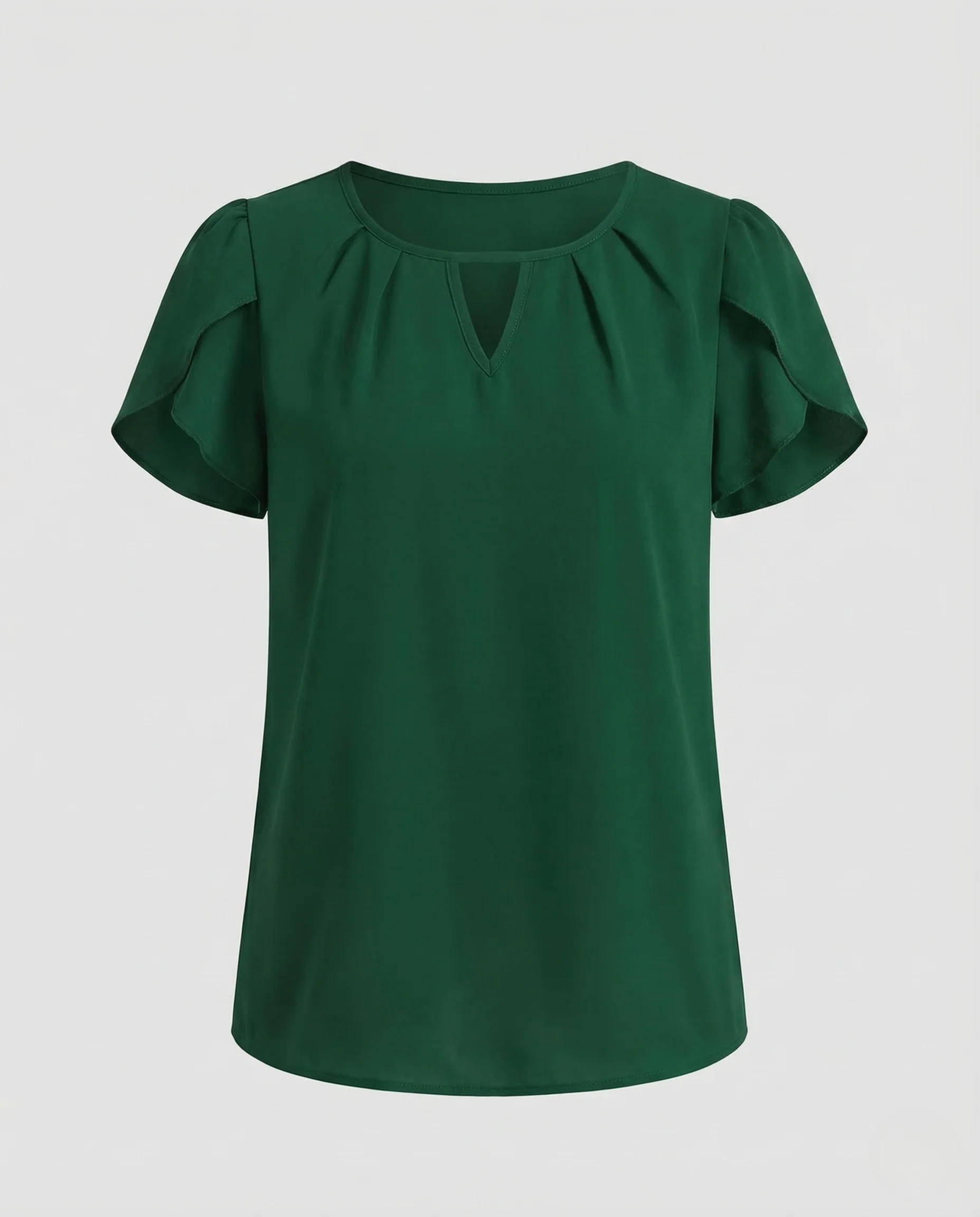 Damen Chiffonbluse Volantärmel - Image 5