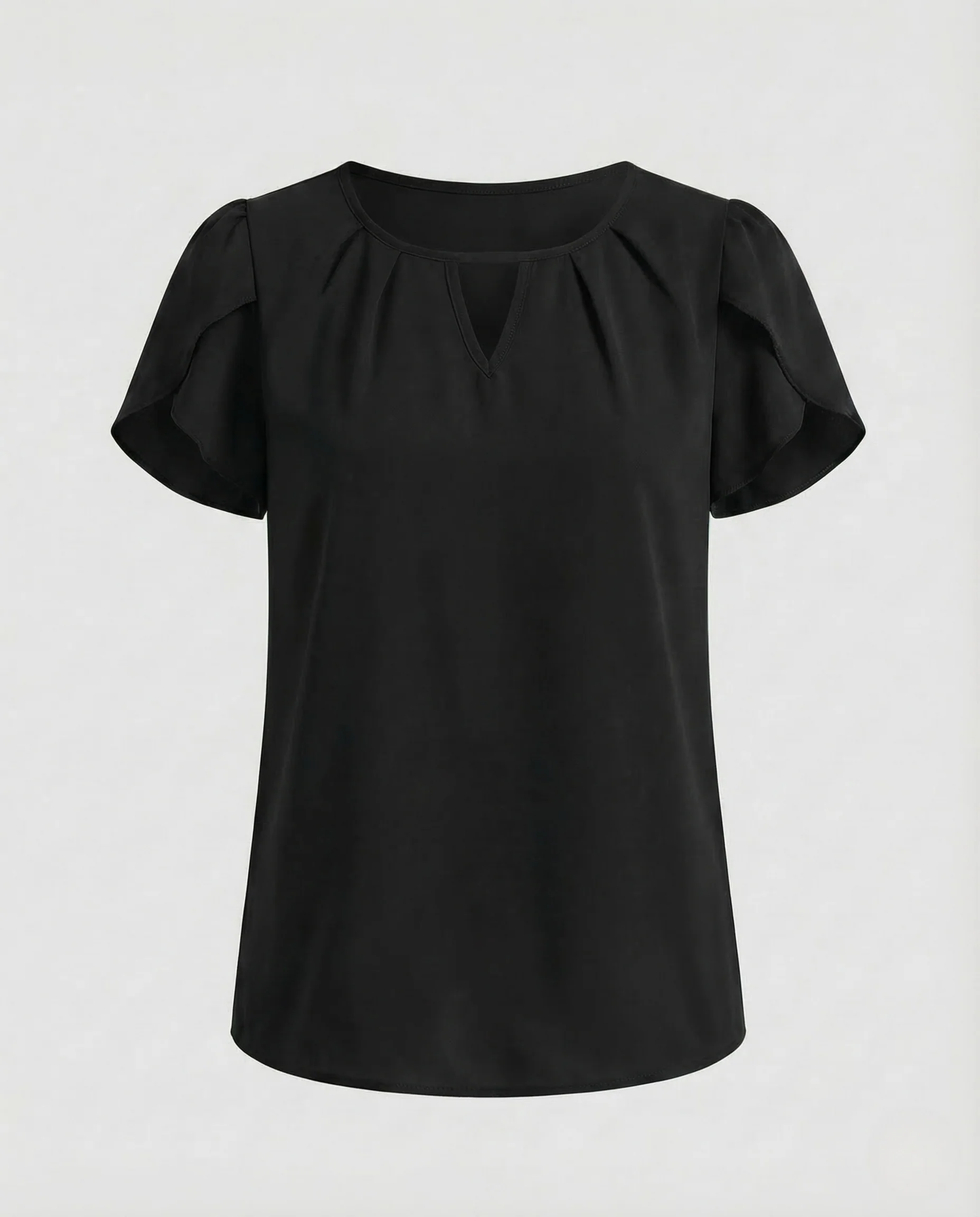 Damen Chiffonbluse Volantärmel - Image 6