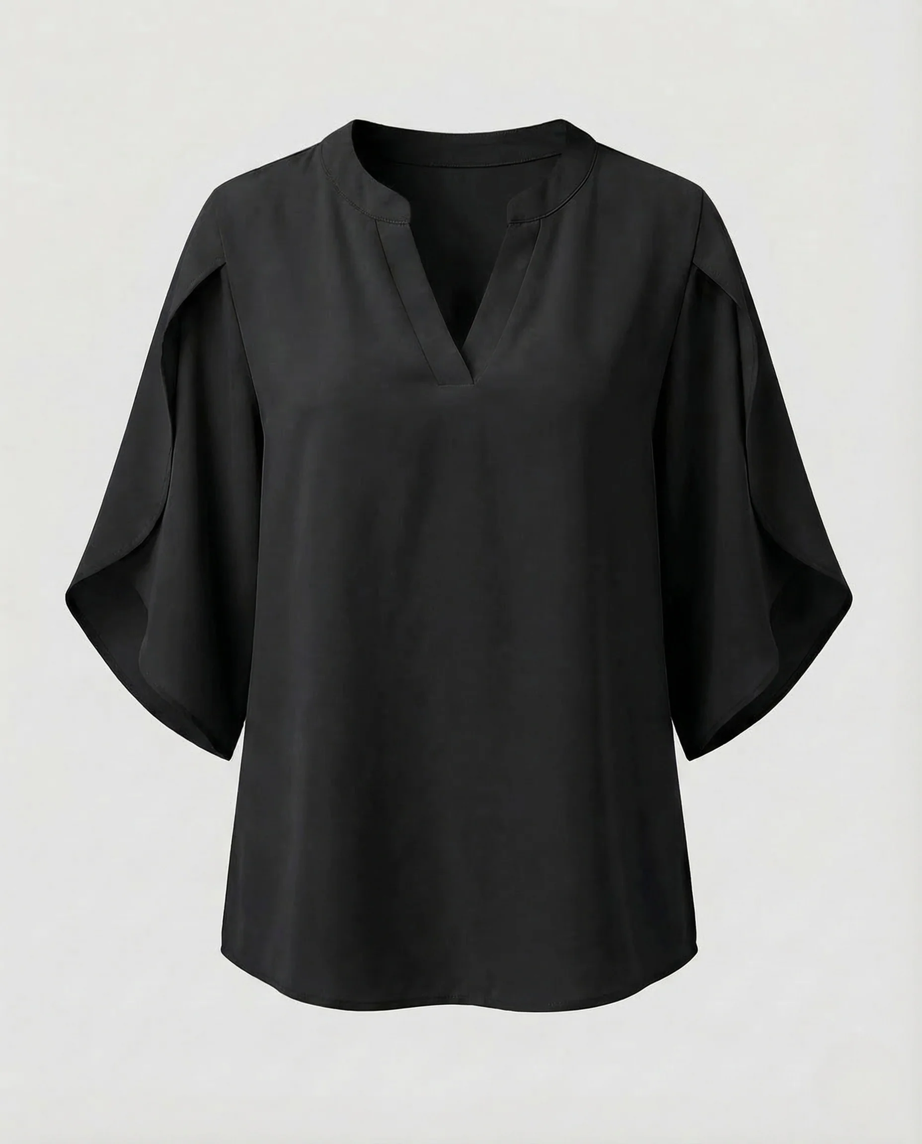 Damen Chiffonbluse Tief Ausschnitt - Image 10