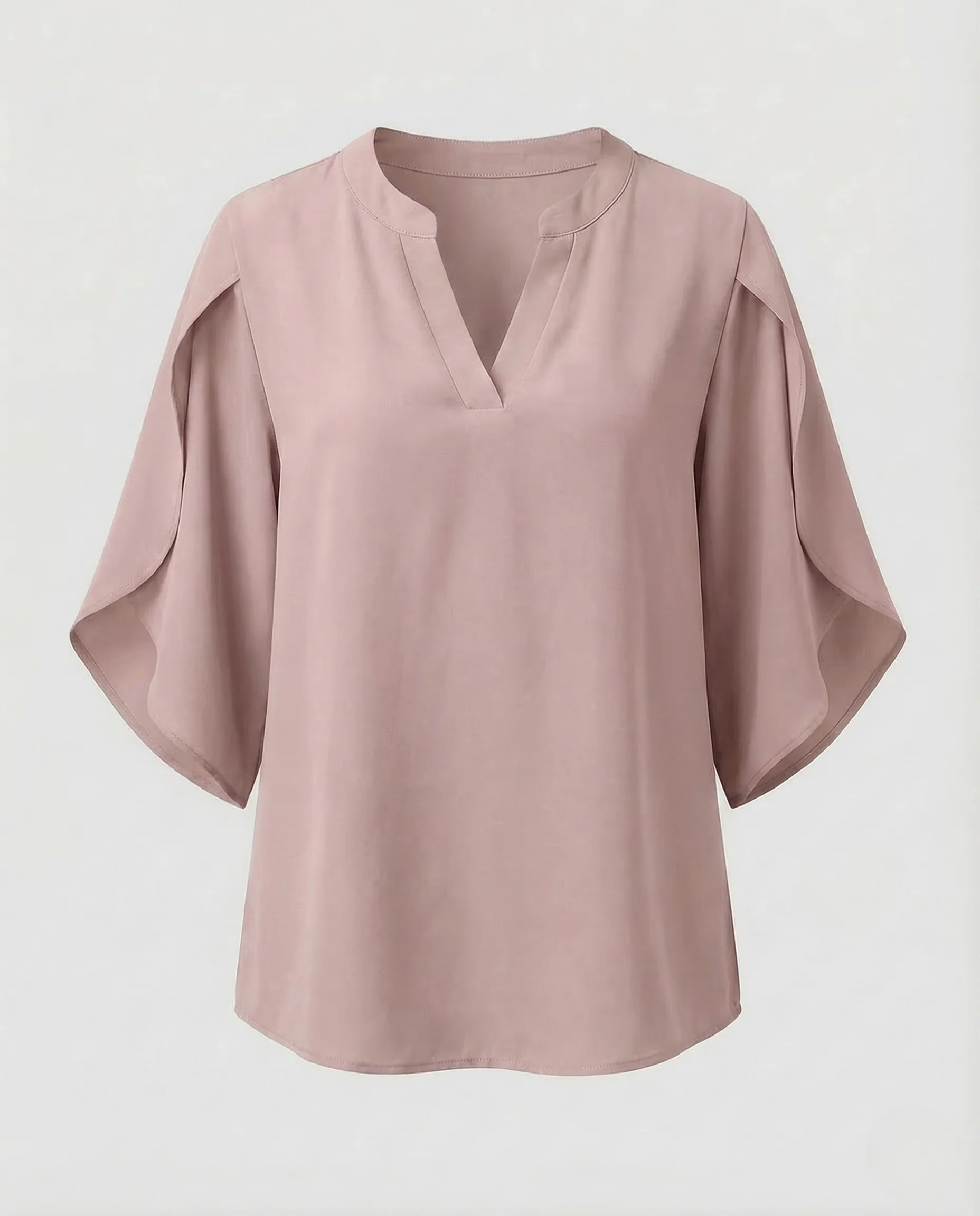 Damen Chiffonbluse Tief Ausschnitt - Image 11