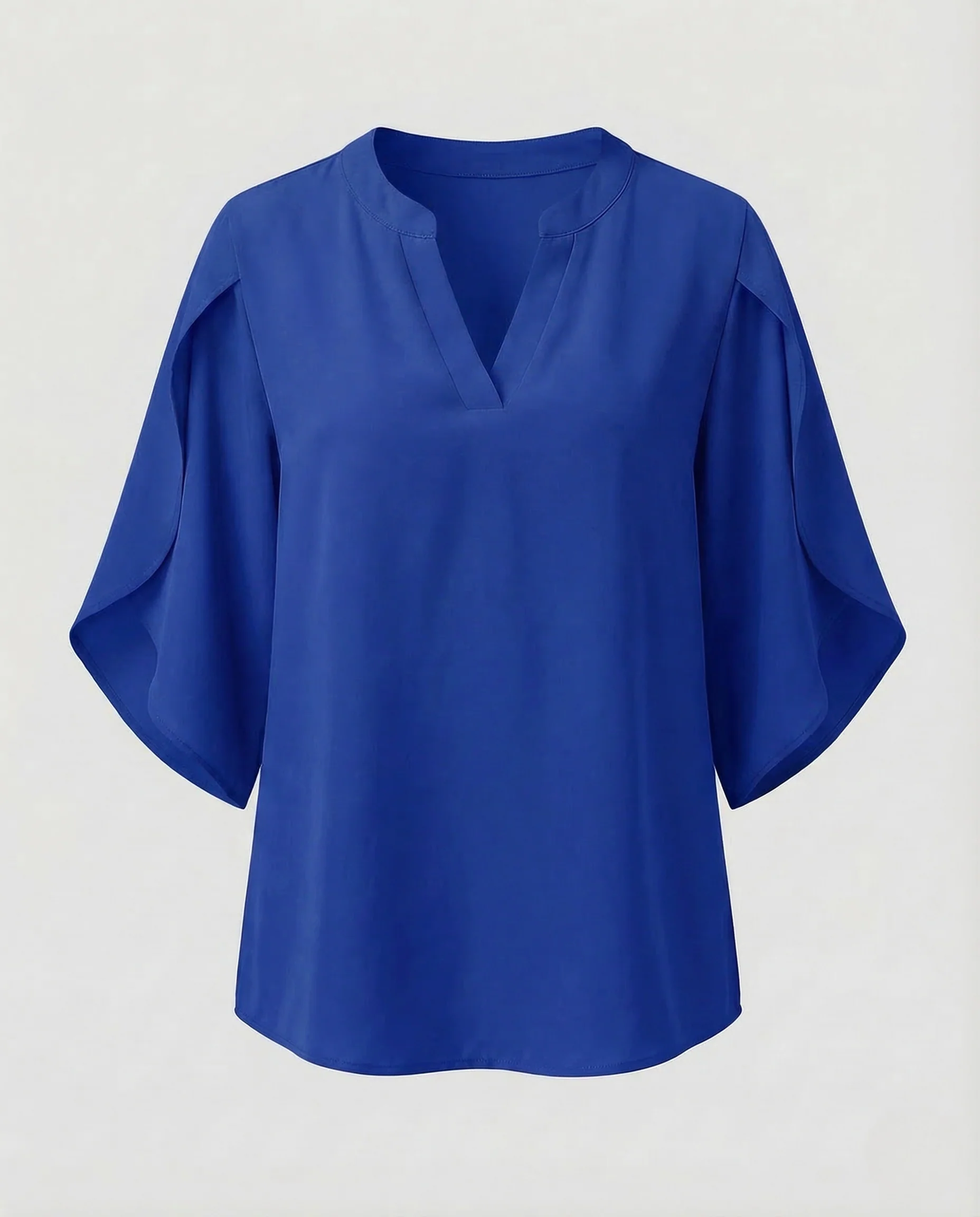 Damen Chiffonbluse Tief Ausschnitt - Image 9