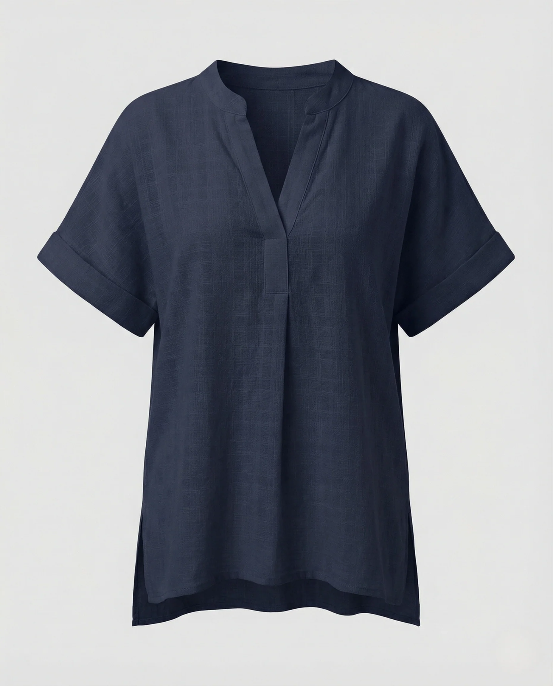 Damen Tunika Bluse V-Ausschnitt - Image 5