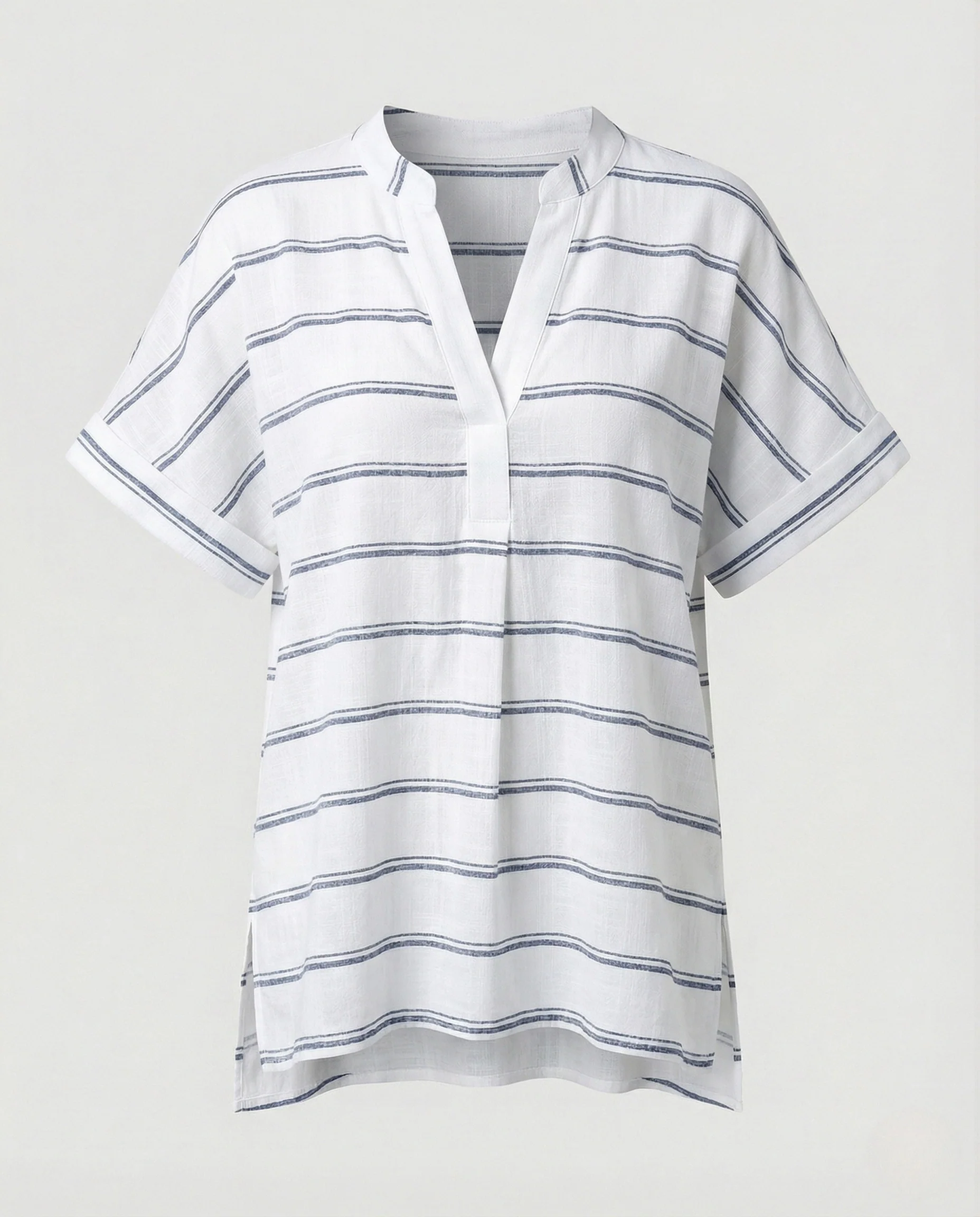 Damen Tunika Bluse V-Ausschnitt - Image 6