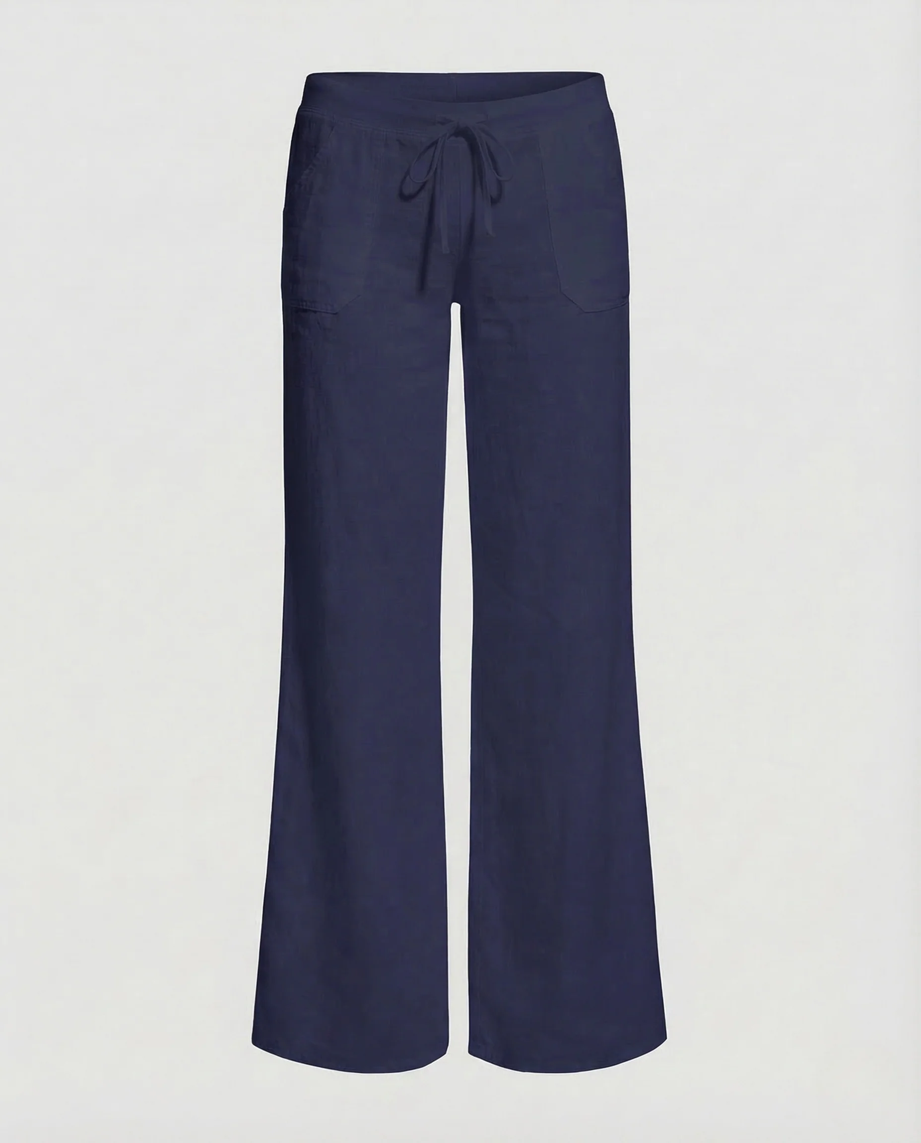 Damen Leinenhose Weit Tunnelzug - Image 10