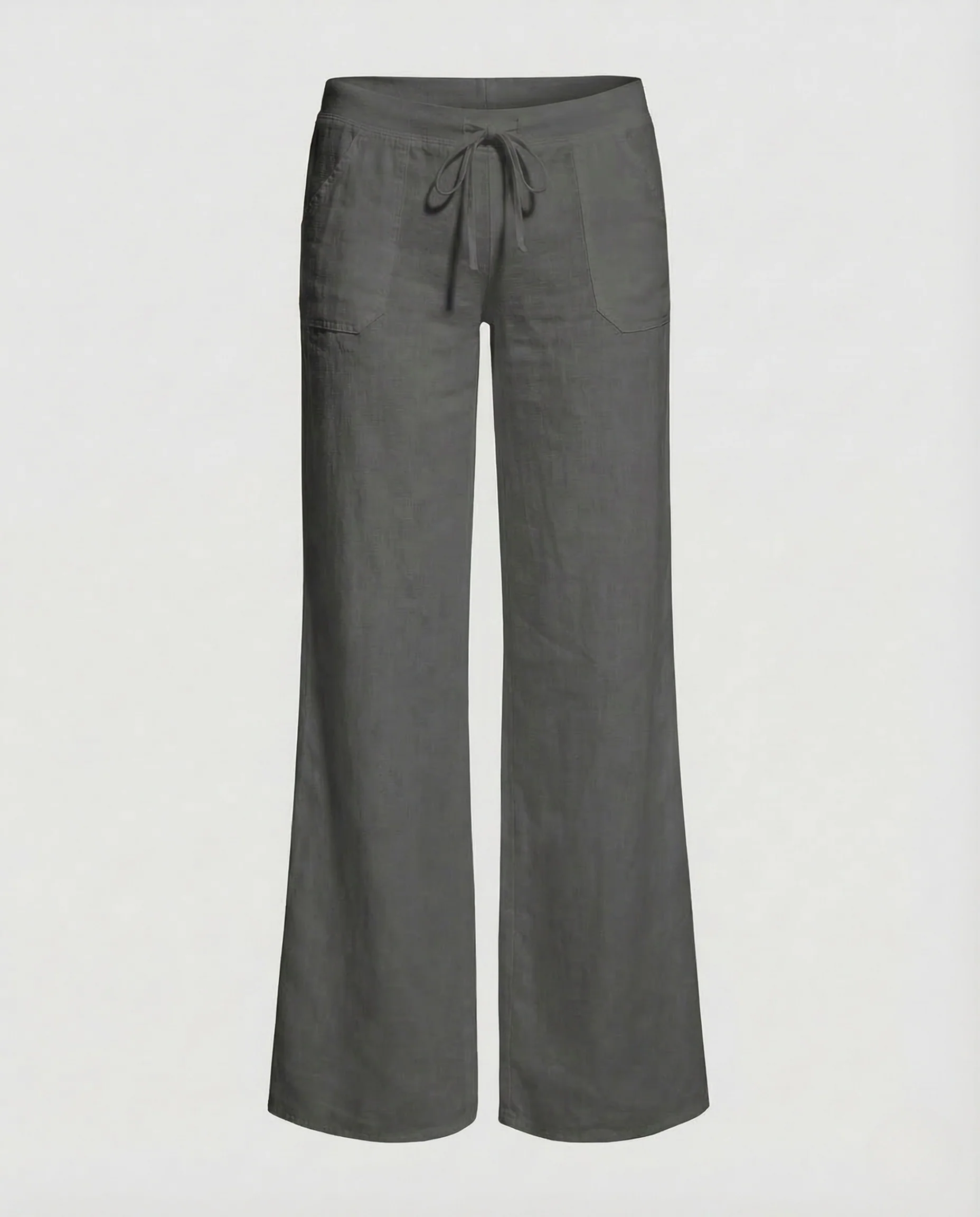Damen Leinenhose Weit Tunnelzug - Image 6