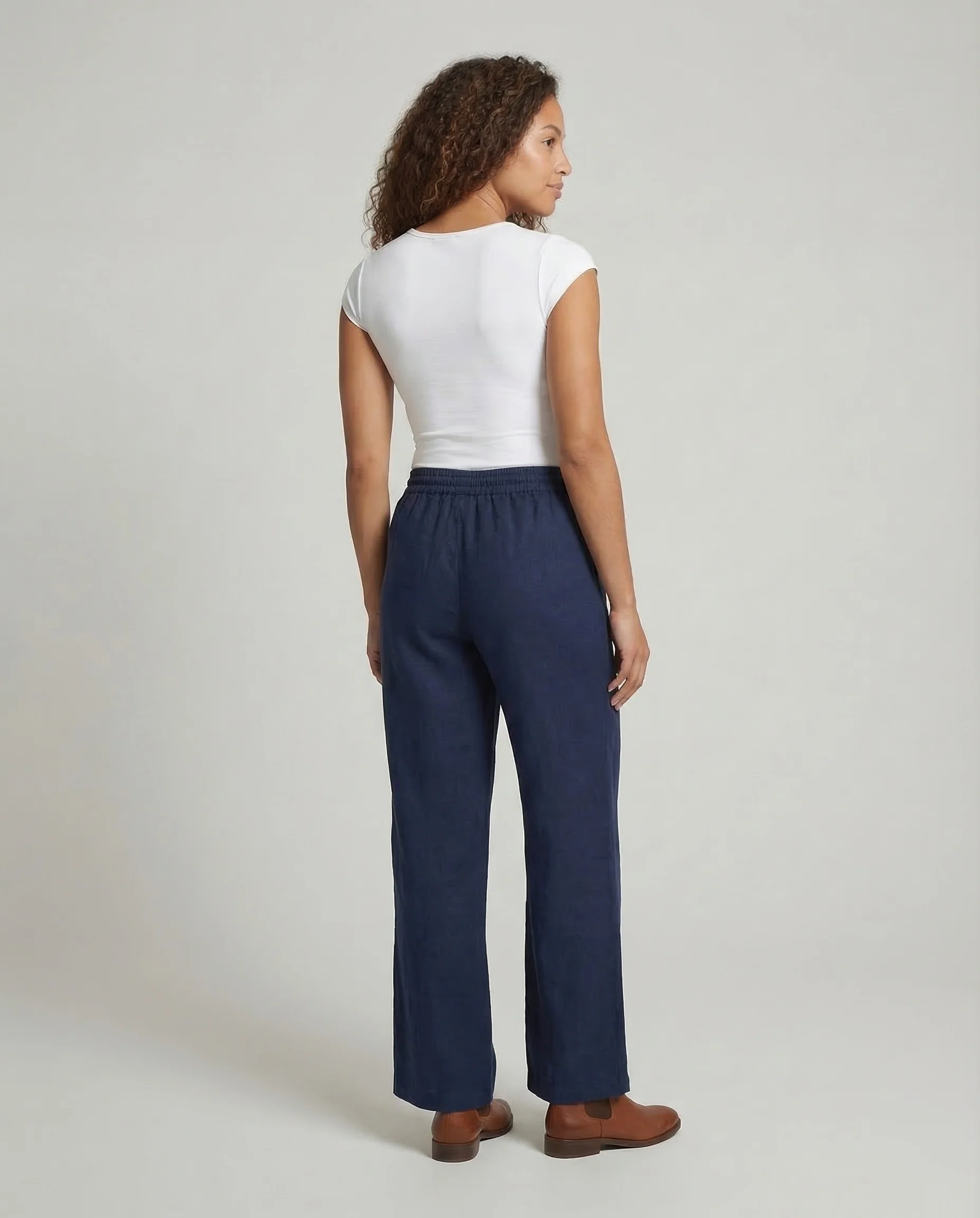 Damen Maxihose Leinen Weit - Image 4
