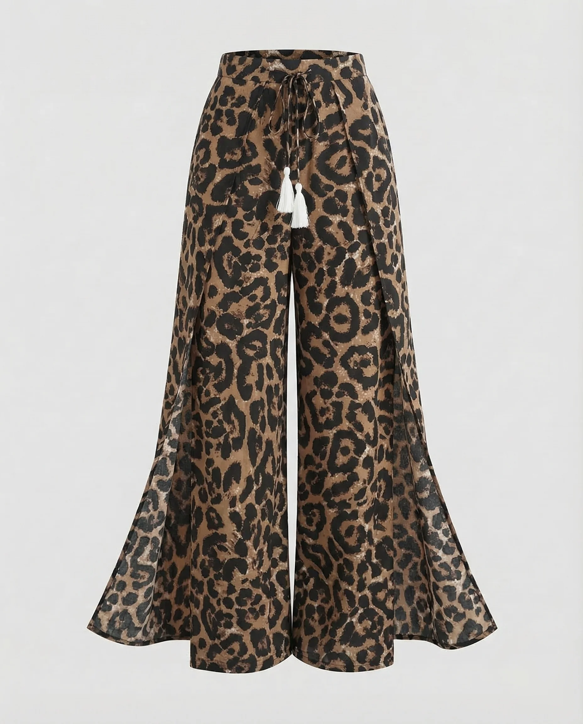 Damen Palazzo Hose Schlitz - Image 9