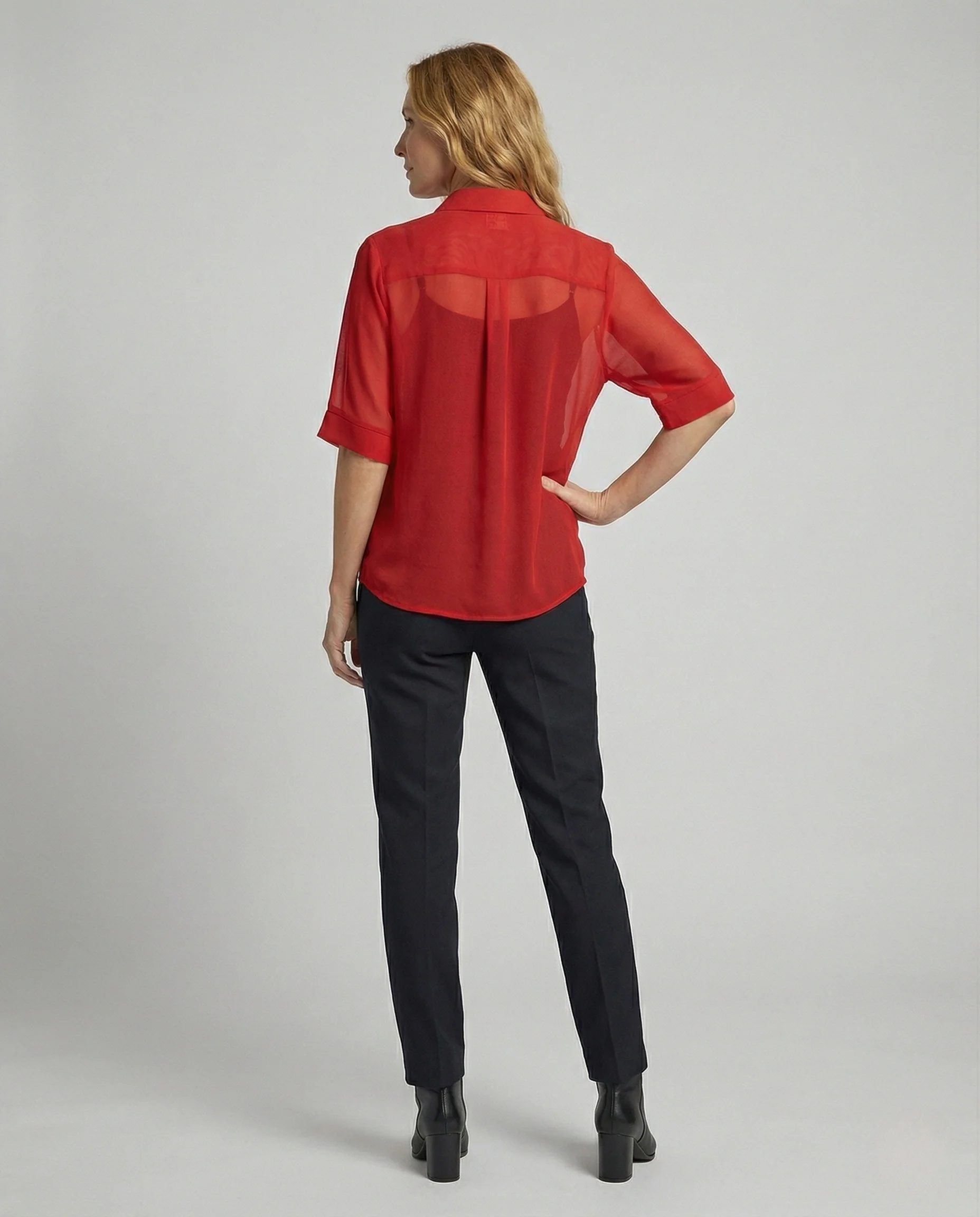 Damen Zebrabluse im Kurzschnitt - Image 4