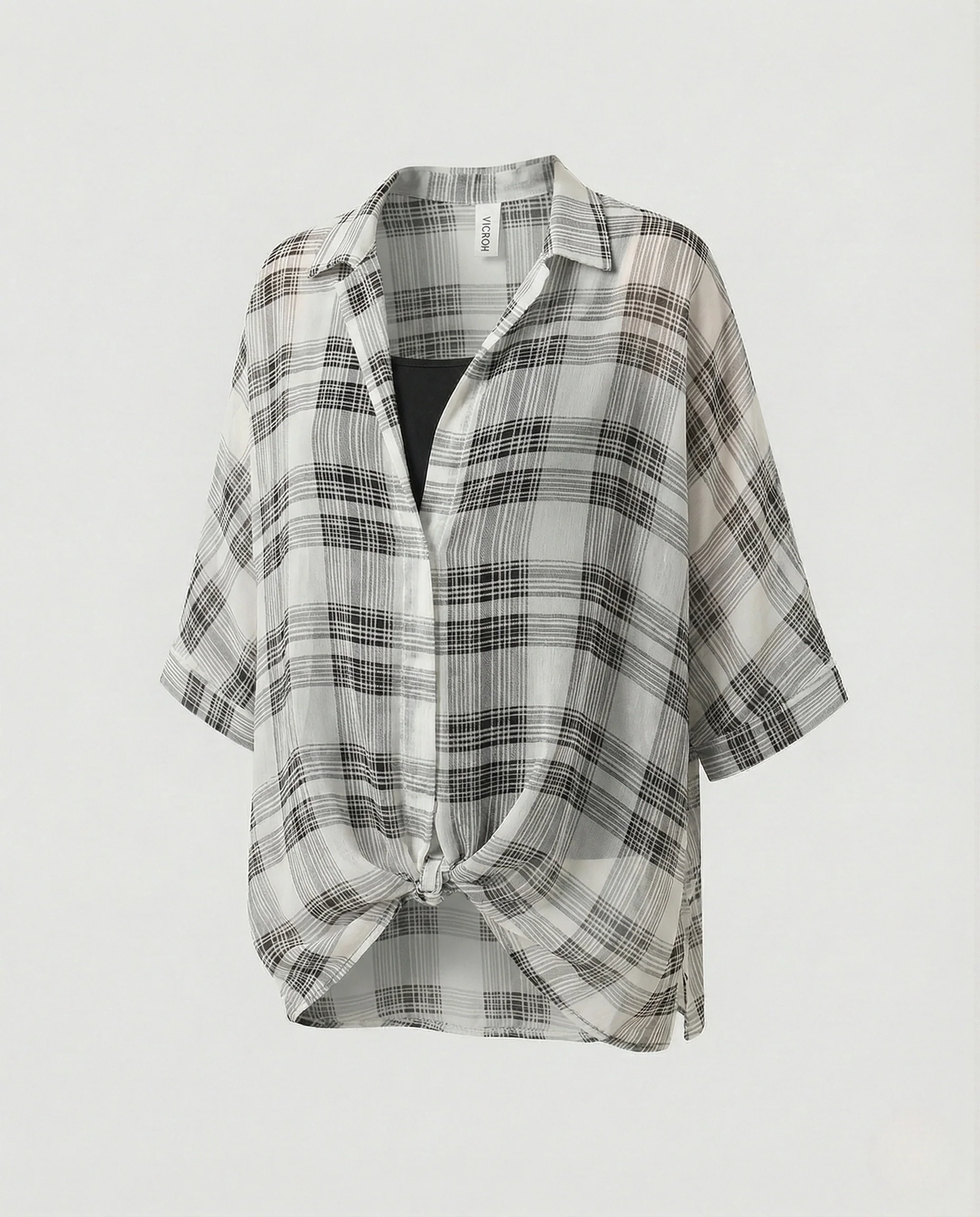 Damen Zebrabluse im Kurzschnitt - Image 7