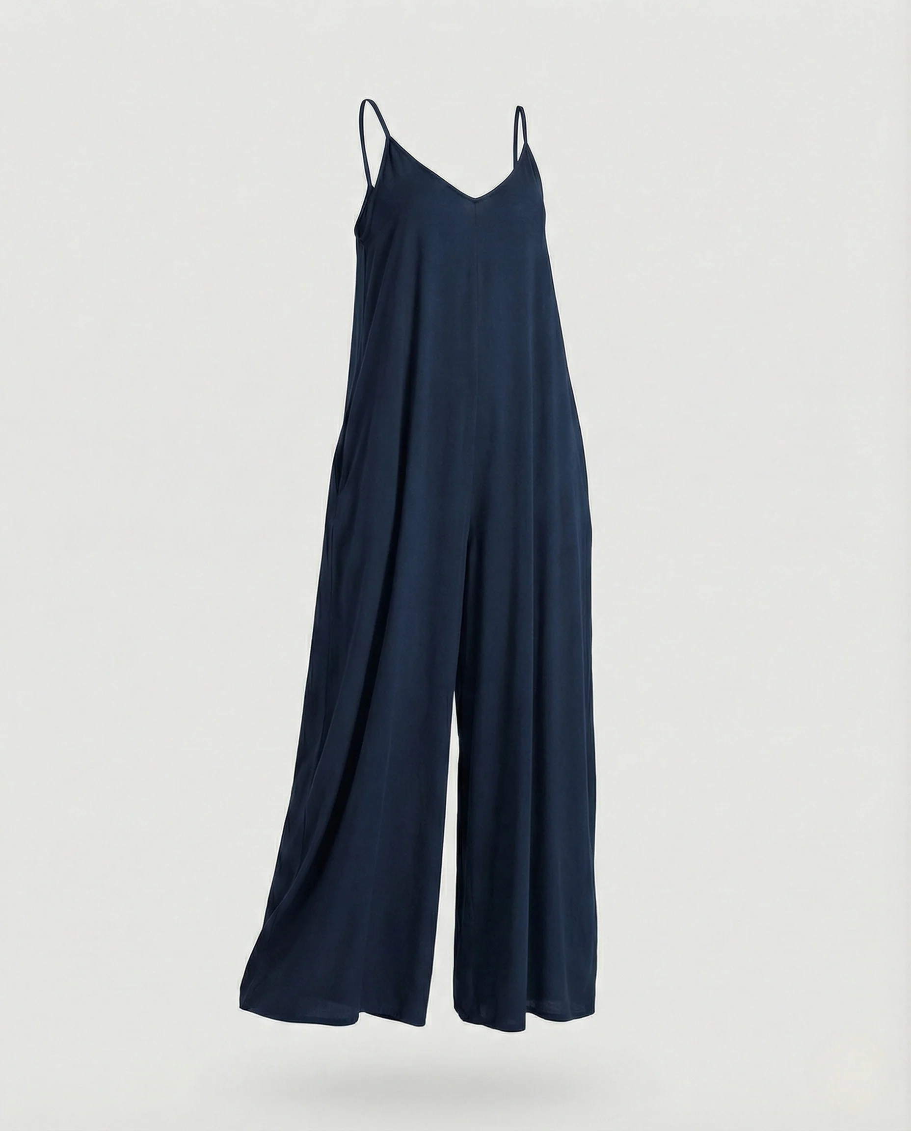 Damen Maxi-Overall mit Spaghettiträgern und Taschen - Image 5