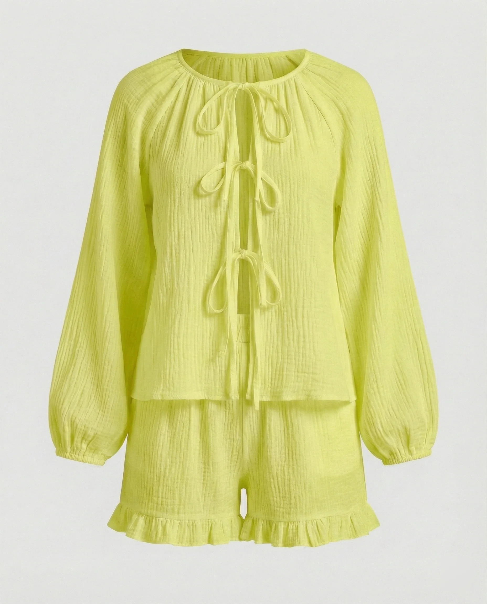 Damen Zweiteiler Set Musselin Sommer - Image 4