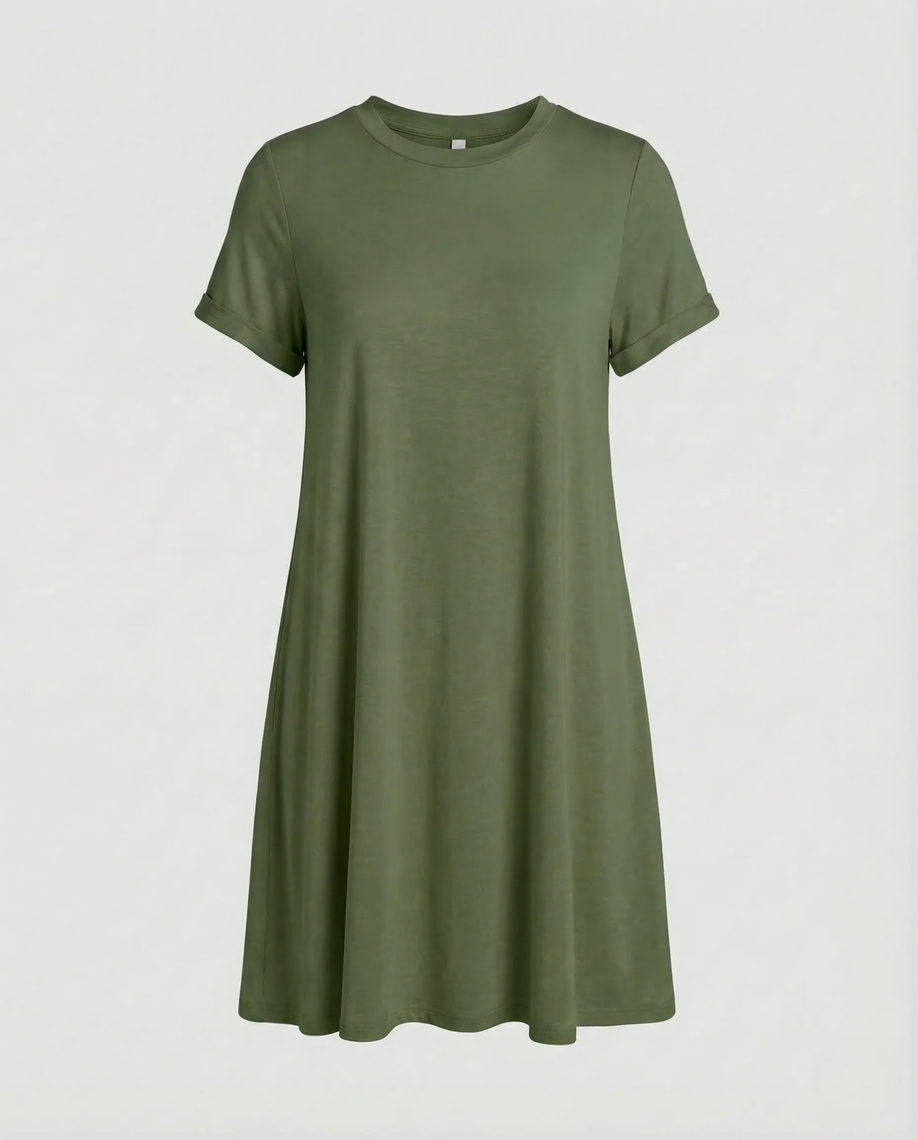 Damen Freizeitkleid A Linie Kurzarm - Image 6