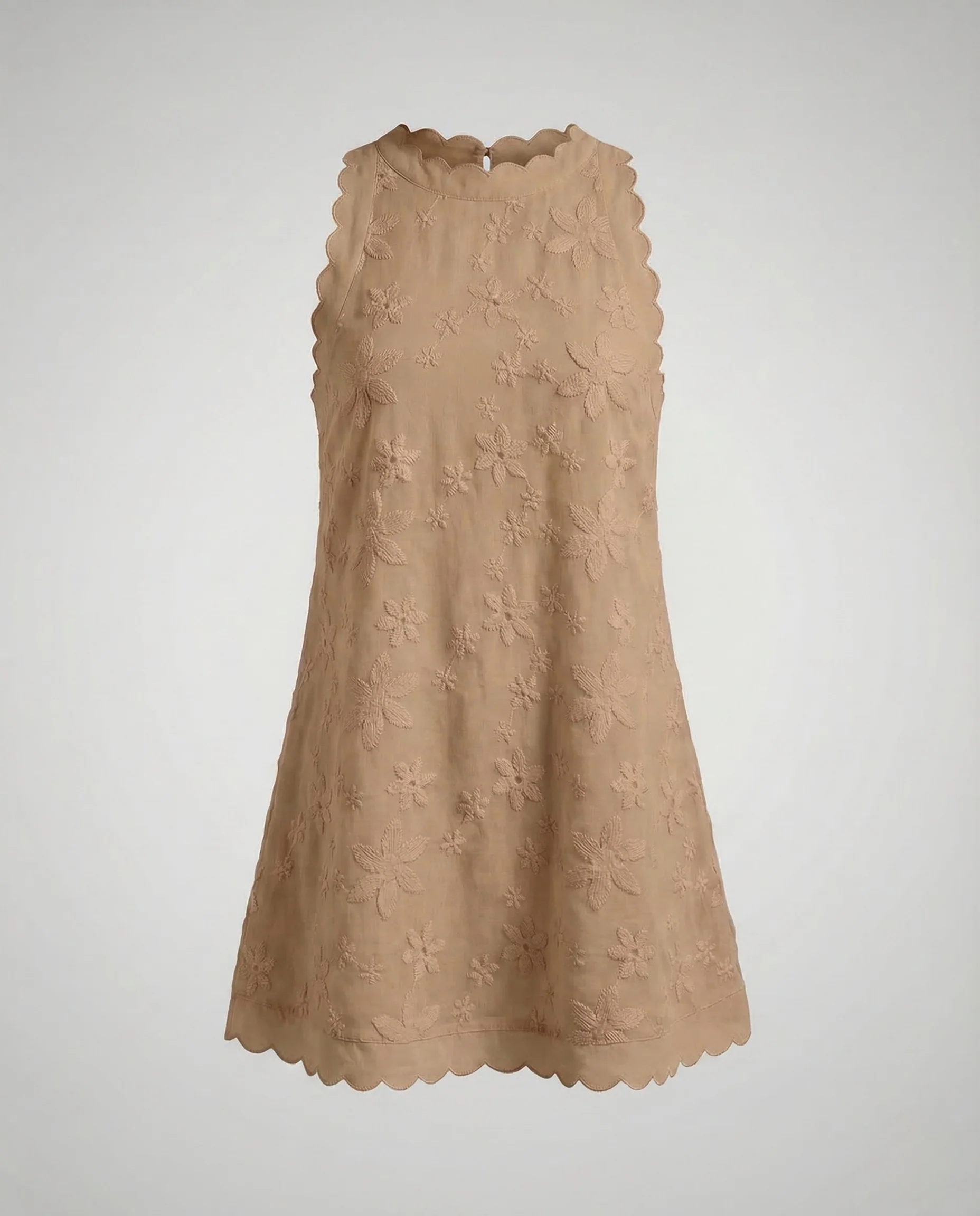 Damen A Linie Sommerkleid Stickerei - Image 7
