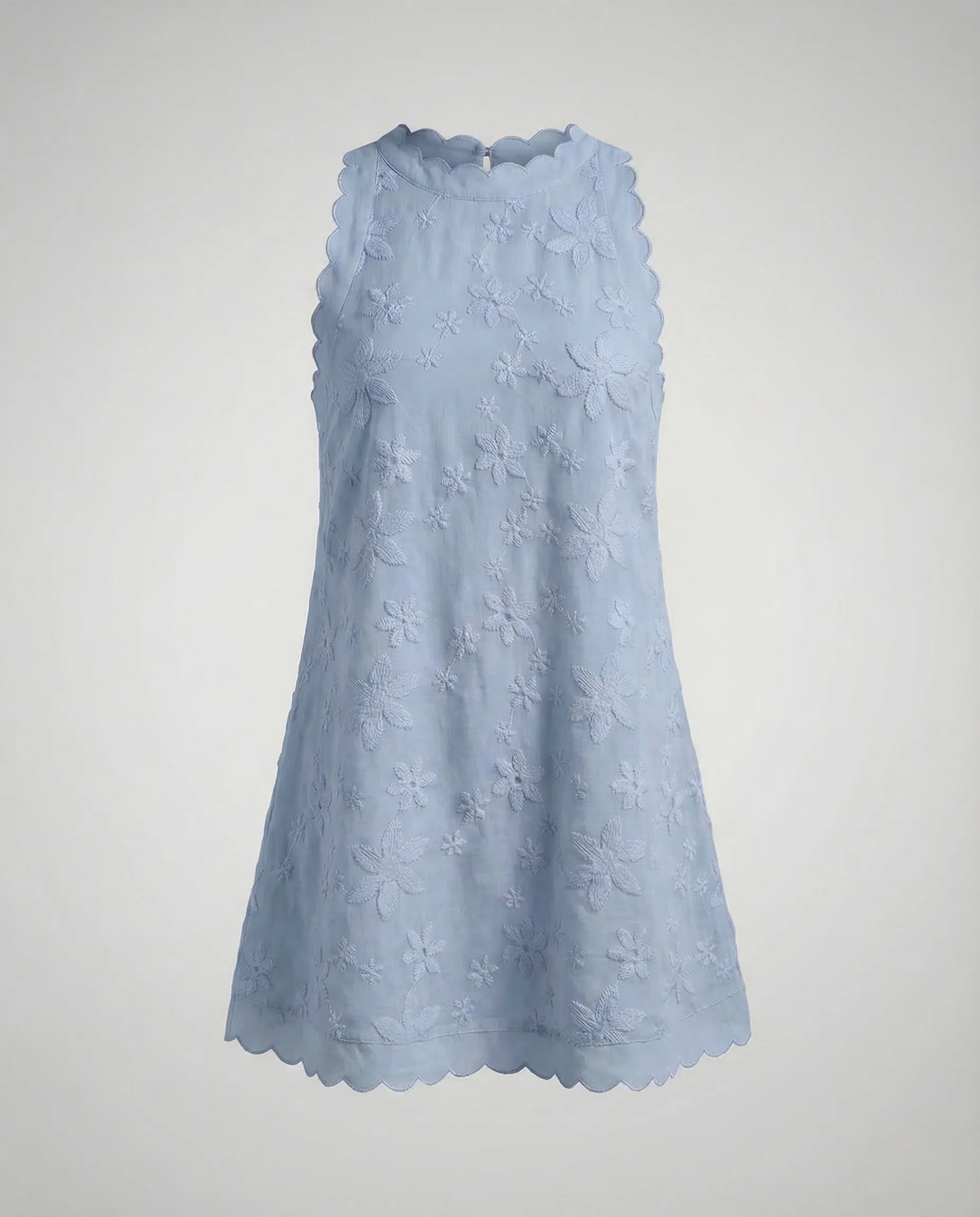 Damen A Linie Sommerkleid Stickerei - Image 8