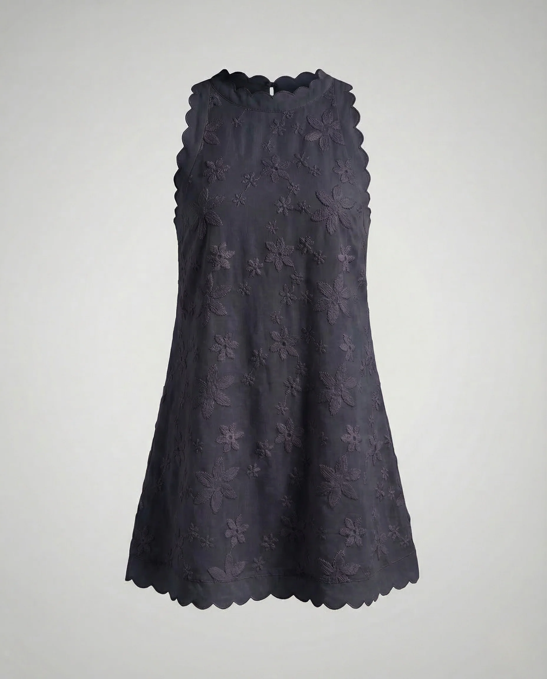 Damen A Linie Sommerkleid Stickerei - Image 9